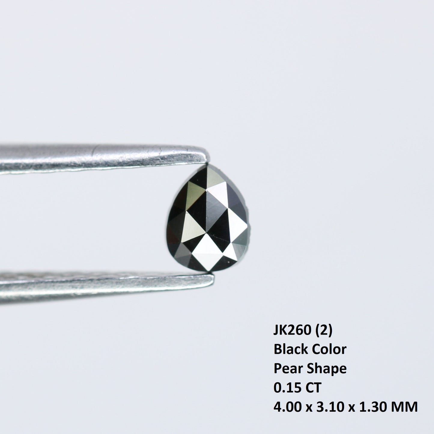 Black Pear Shape Loose Diamond For Ring| Neckless| any jewellry - JayKrishna Diamond