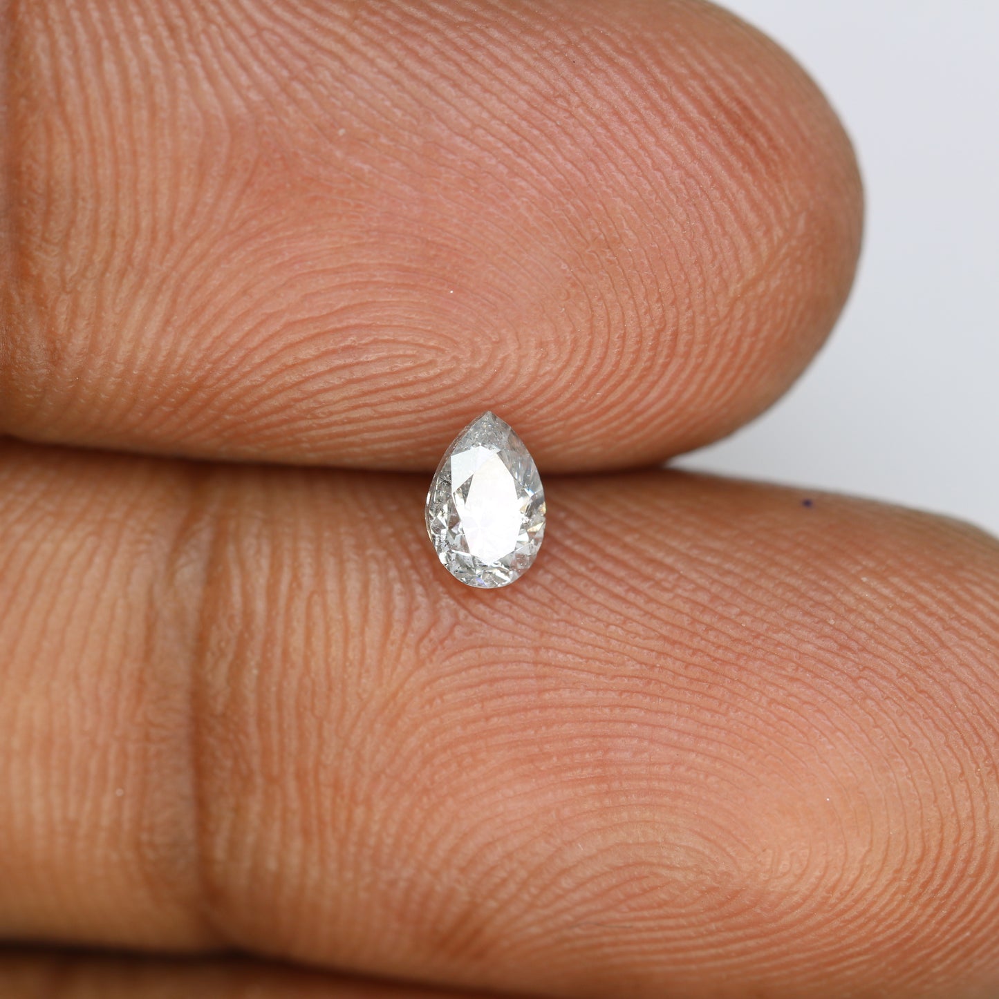 Unique 0.42 CT Pear Cut Salt & Pepper Diamond | Perfect for Engagement Rings - JayKrishna Diamond