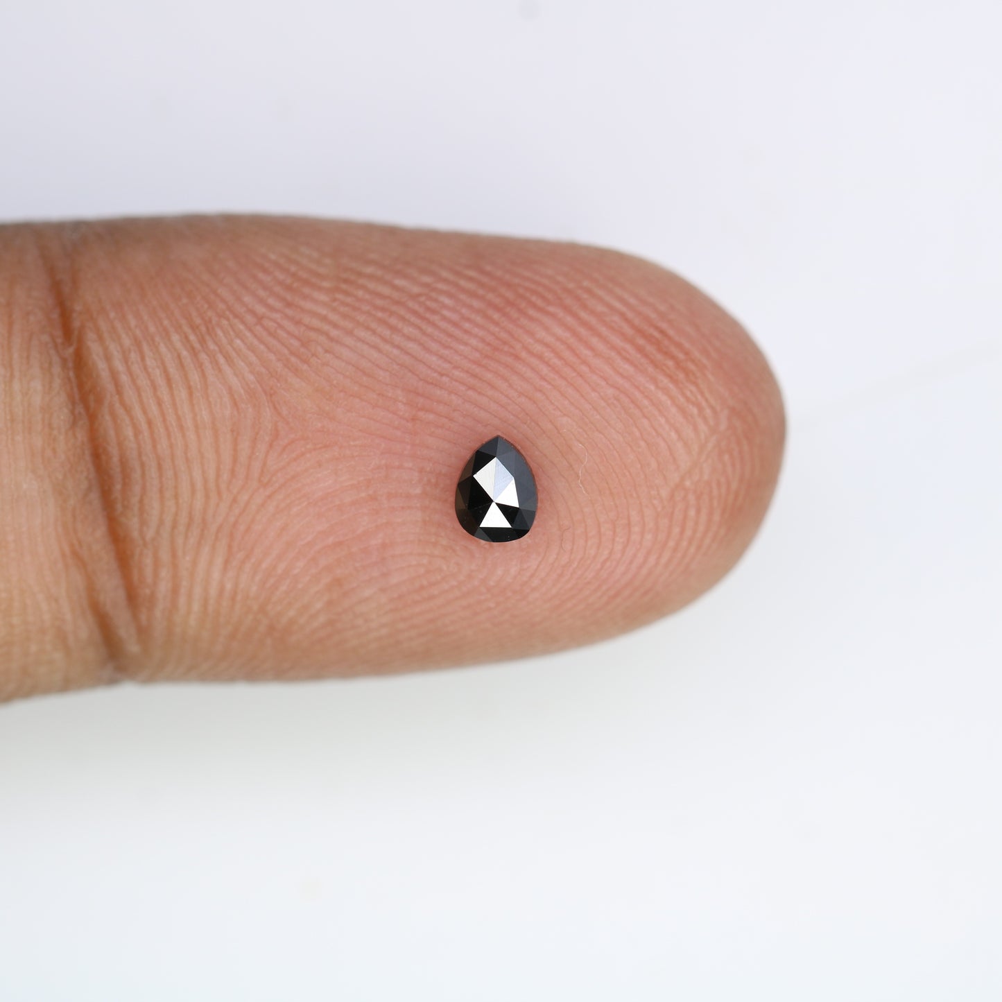 0.17 CT 4.00 MM Natural Black Pear Shape Salt and Pepper Loose Diamond - Perfect for Engagement Rings, Necklaces, and Custom Jewelry - JayKrishna Diamond