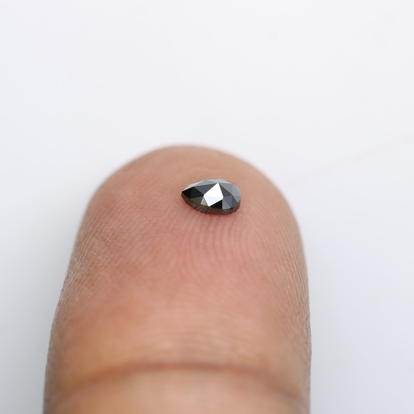 0.17 CT 4.00 MM Natural Black Pear Shape Salt and Pepper Loose Diamond - Perfect for Engagement Rings, Necklaces, and Custom Jewelry - JayKrishna Diamond