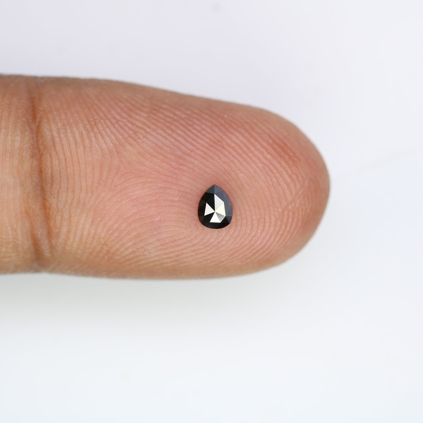 0.16 CT Pear Cut Natural Black Diamond - 4.00 MM Loose Gemstone for Unique Engagement Rings | Trendy Black Diamond Jewelry - JayKrishna Diamond