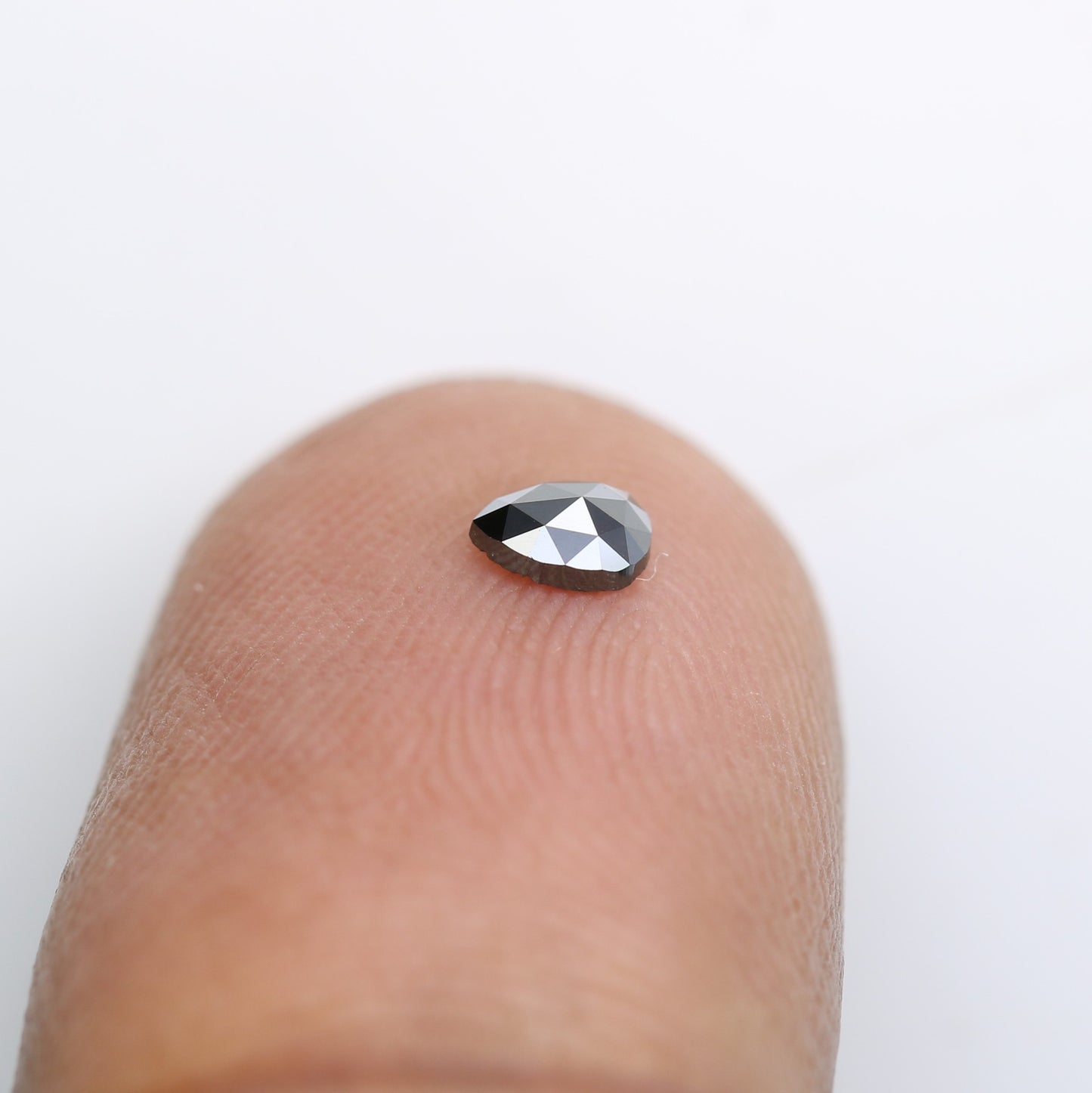 0.16 CT Pear Cut Natural Black Diamond - 4.00 MM Loose Gemstone for Unique Engagement Rings | Trendy Black Diamond Jewelry - JayKrishna Diamond