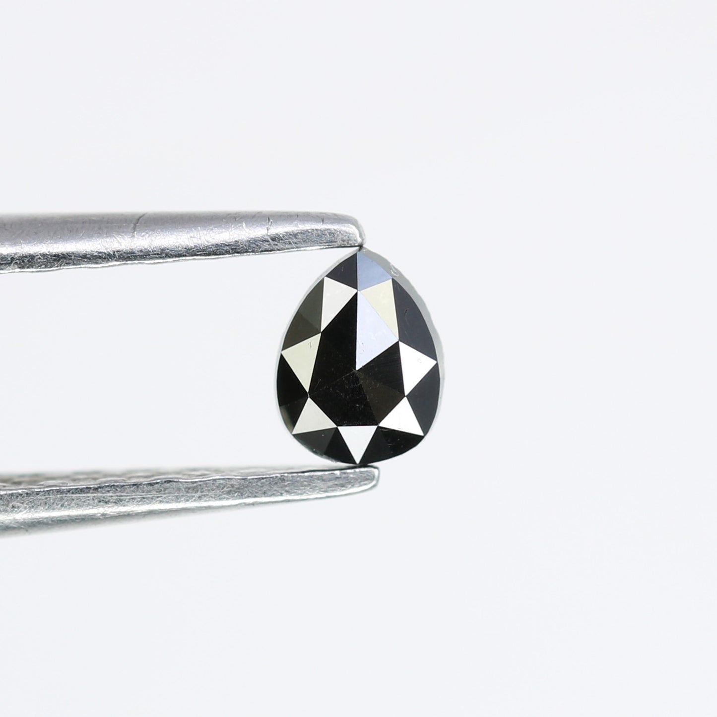 0.16 CT Pear Cut Natural Black Diamond - 4.10 MM Loose Gemstone for Custom Engagement Rings | Trendy Black Diamond Jewelry - JayKrishna Diamond