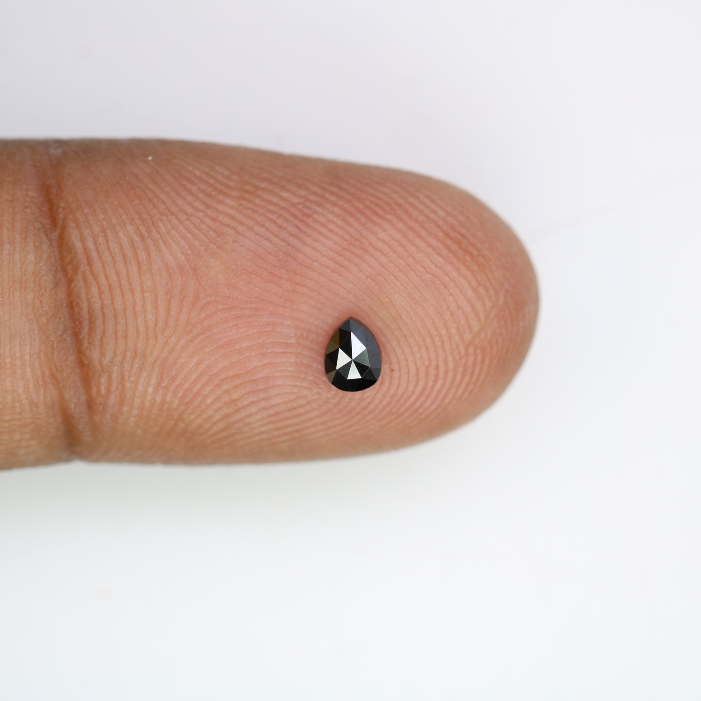 0.16 CT Pear Cut Natural Black Diamond - 4.10 MM Loose Gemstone for Custom Engagement Rings | Trendy Black Diamond Jewelry - JayKrishna Diamond