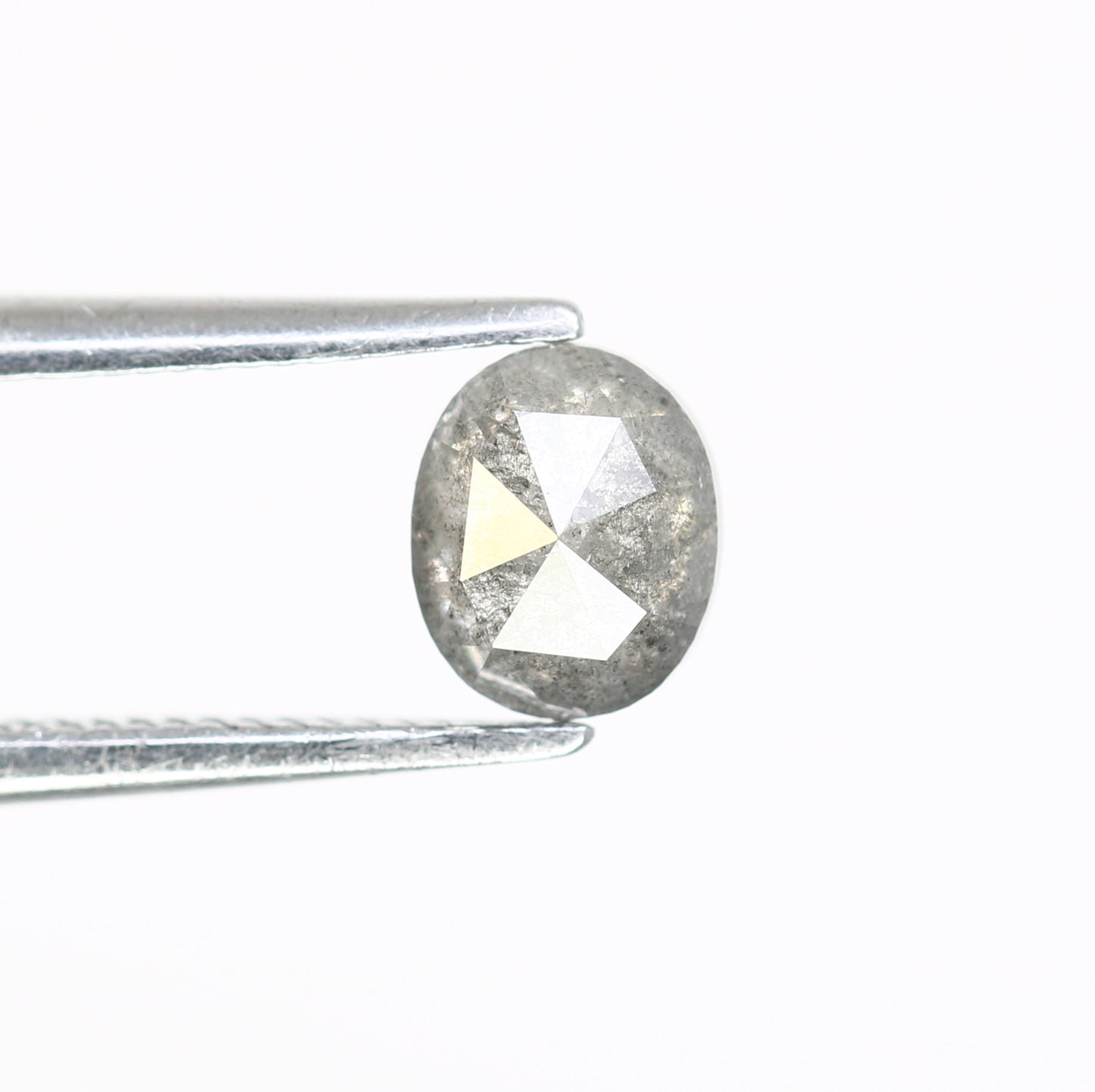 0.60 Carat Oval Salt and Pepper Diamond: Unique Gemstone for Custom Engagement Rings - JayKrishna Diamond