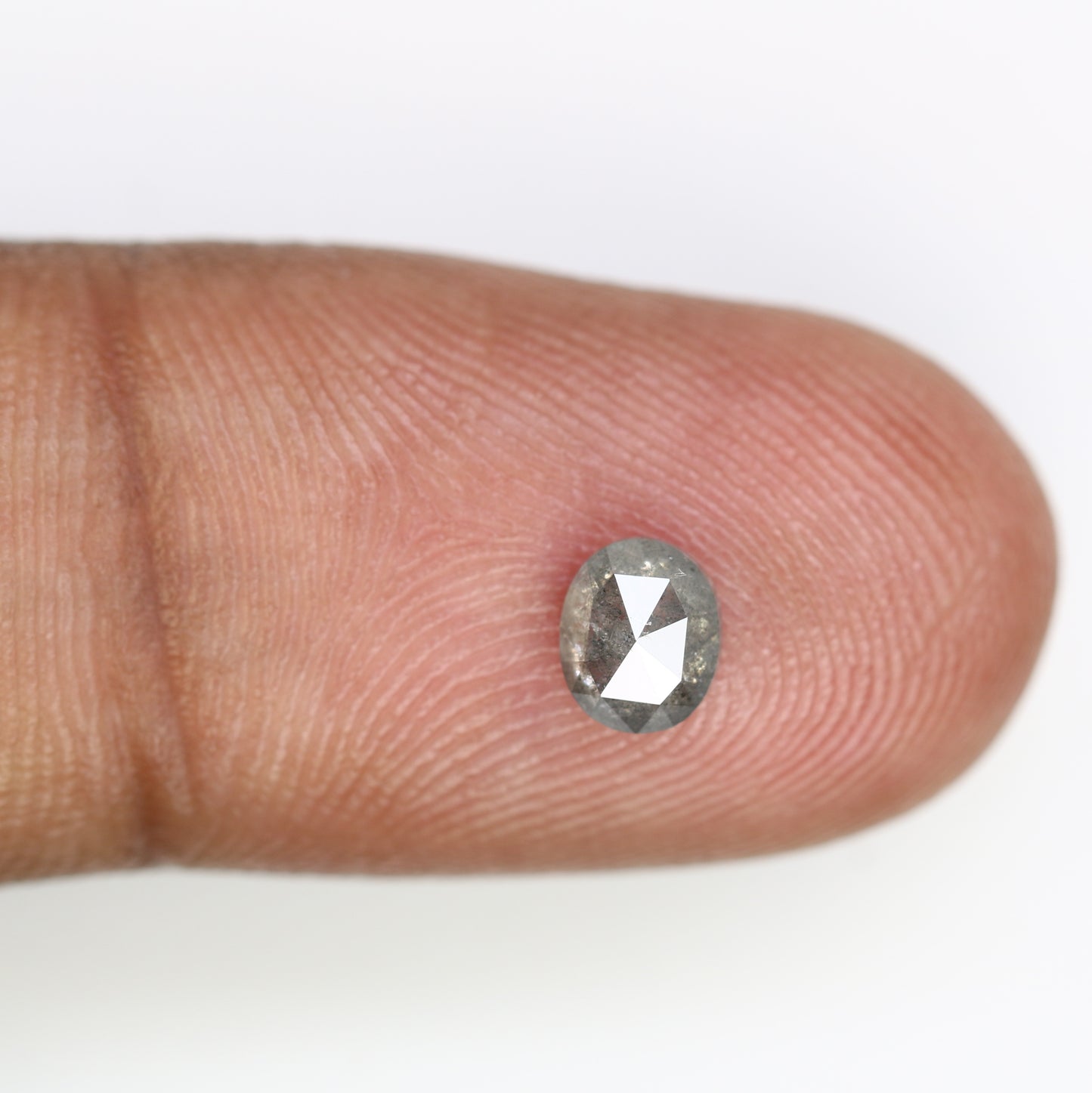 0.60 Carat Oval Salt and Pepper Diamond: Unique Gemstone for Custom Engagement Rings - JayKrishna Diamond
