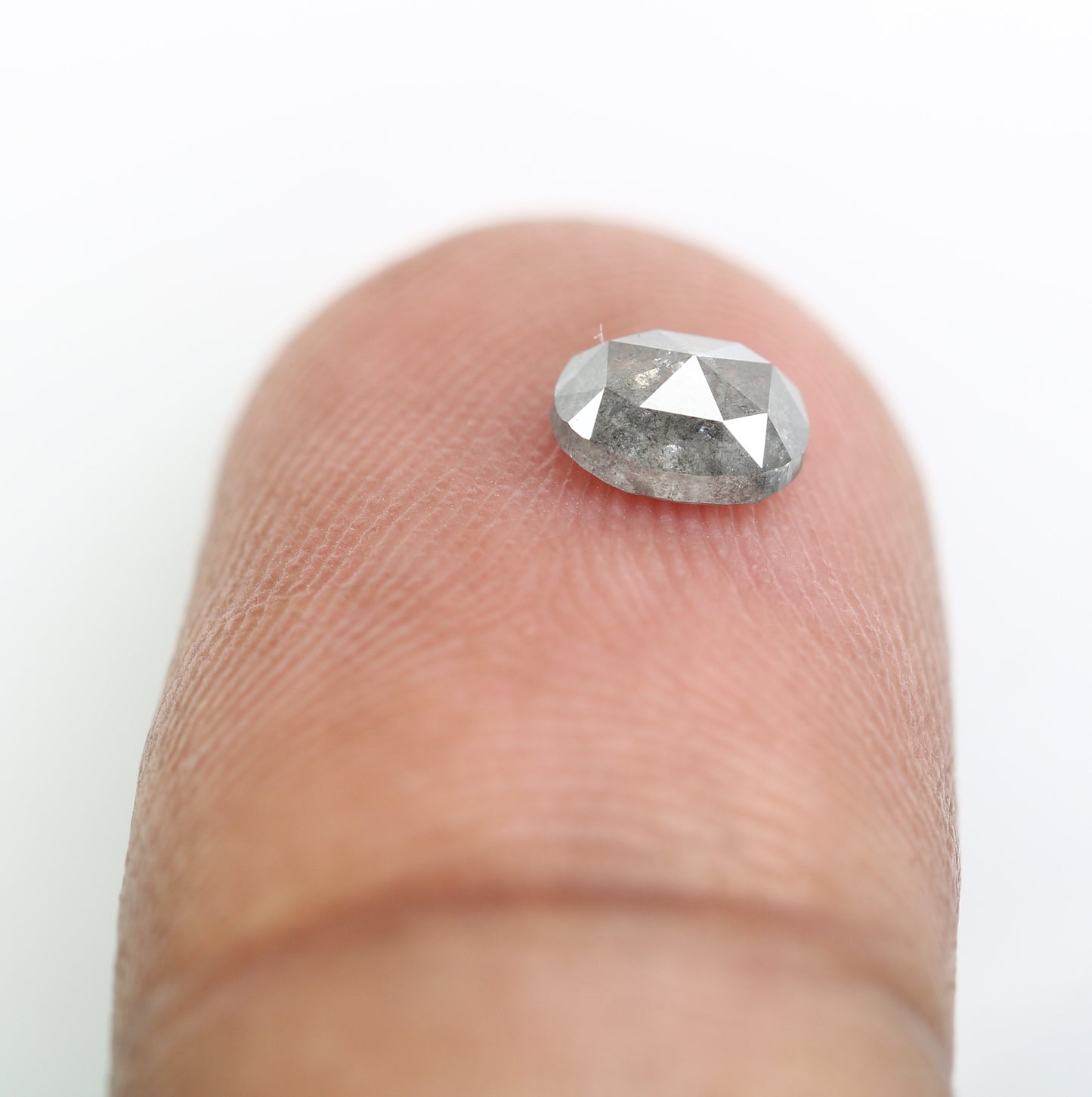 0.60 Carat Oval Salt and Pepper Diamond: Unique Gemstone for Custom Engagement Rings - JayKrishna Diamond