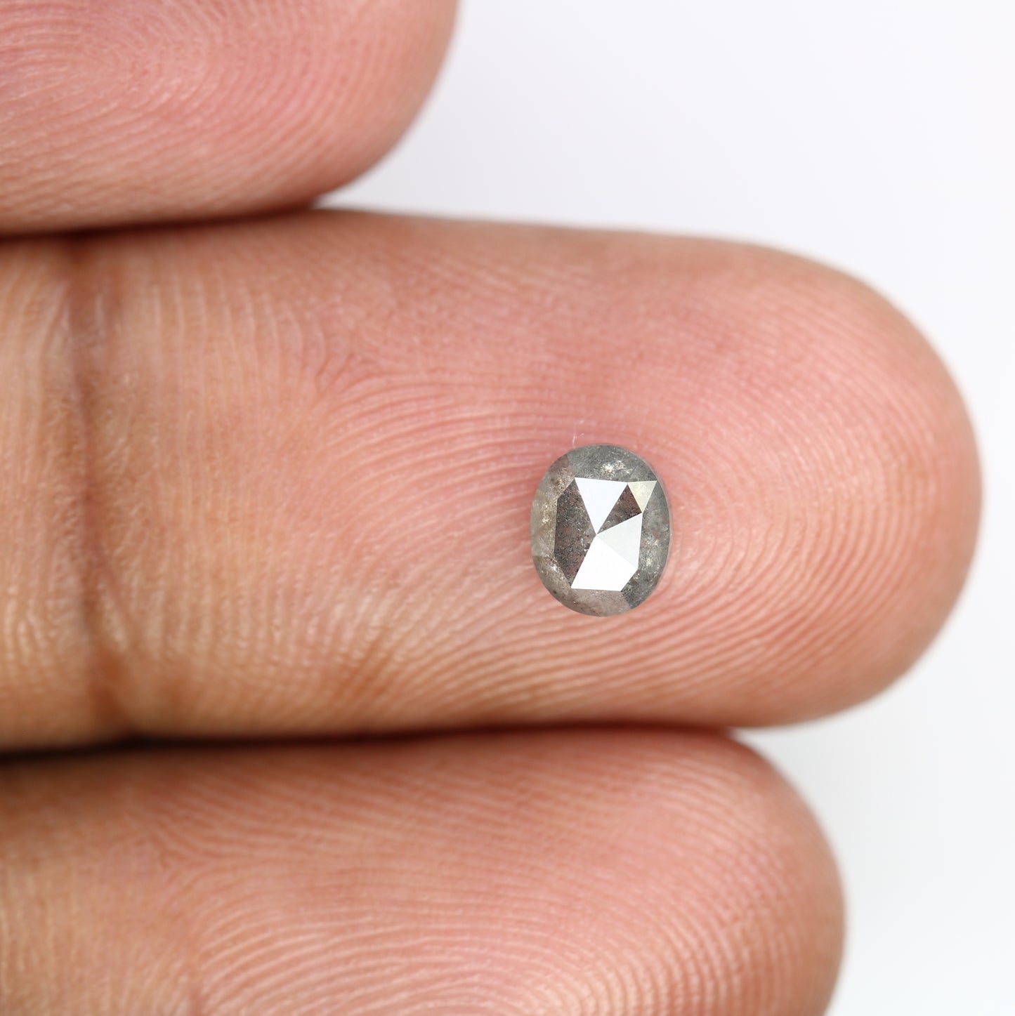 0.60 Carat Oval Salt and Pepper Diamond: Unique Gemstone for Custom Engagement Rings - JayKrishna Diamond