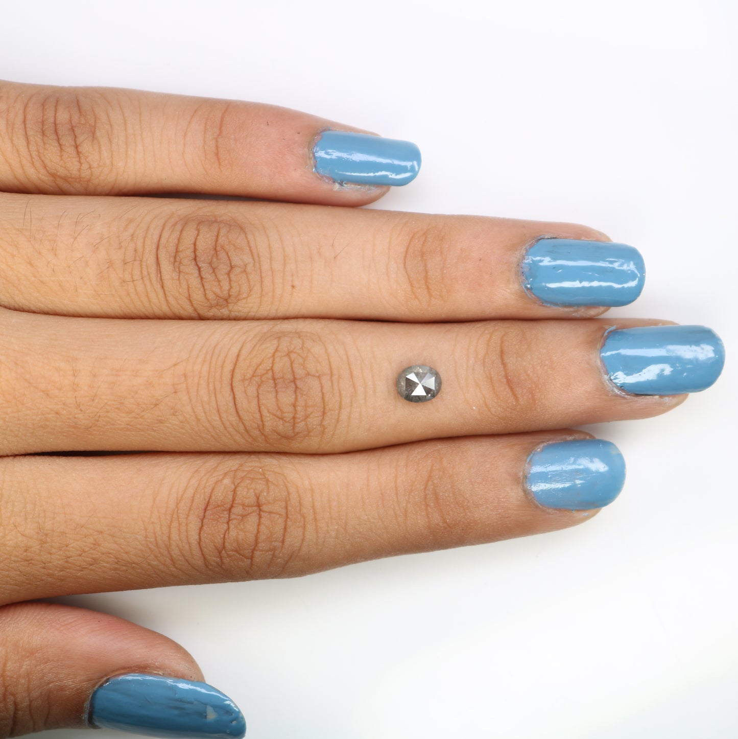 0.60 Carat Oval Salt and Pepper Diamond: Unique Gemstone for Custom Engagement Rings - JayKrishna Diamond
