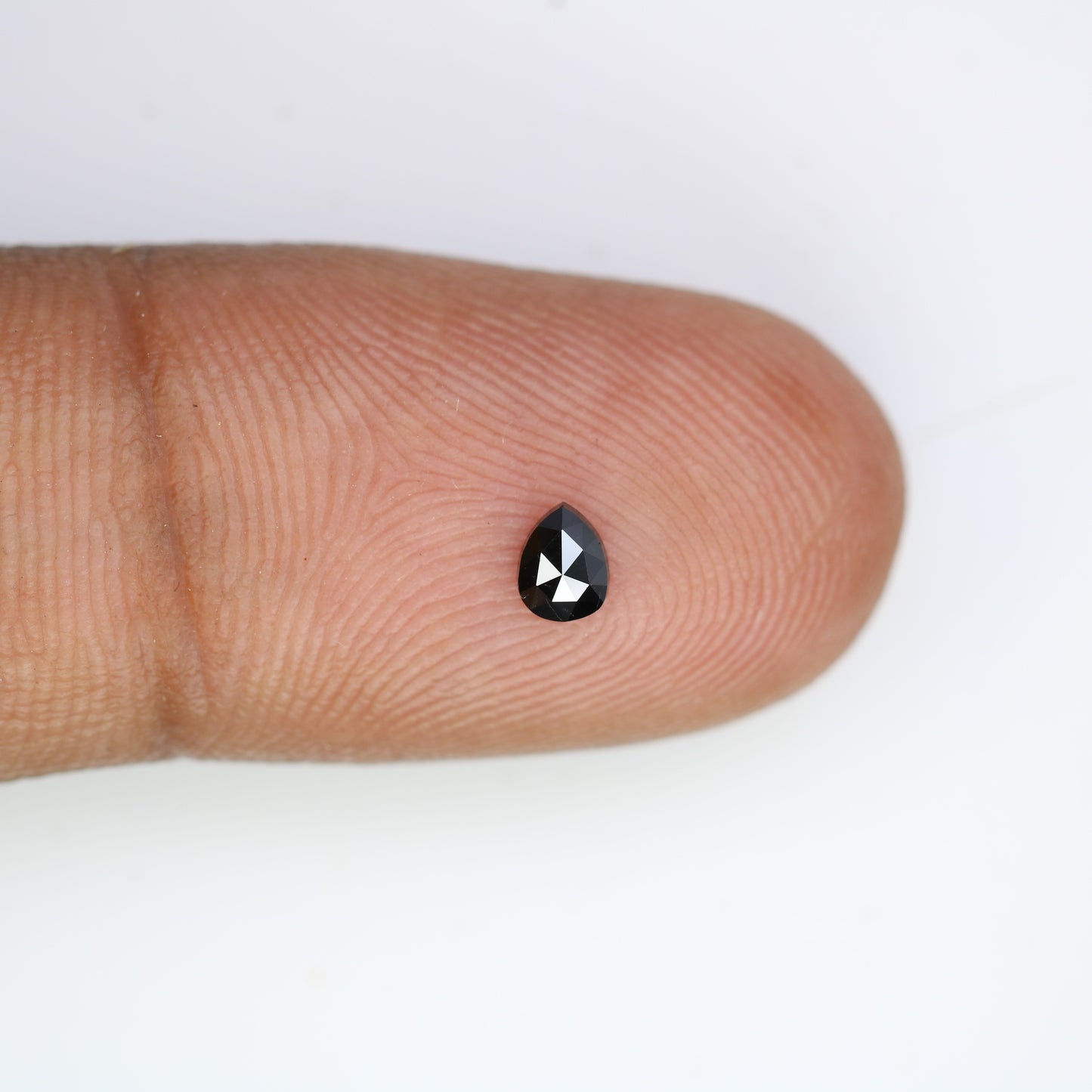 0.18 CT Black Pear Cut Loose Salt and Pepper Diamond - Ideal for Engagement Rings, Necklaces, Earrings, and Custom Jewelry - JayKrishna Diamond