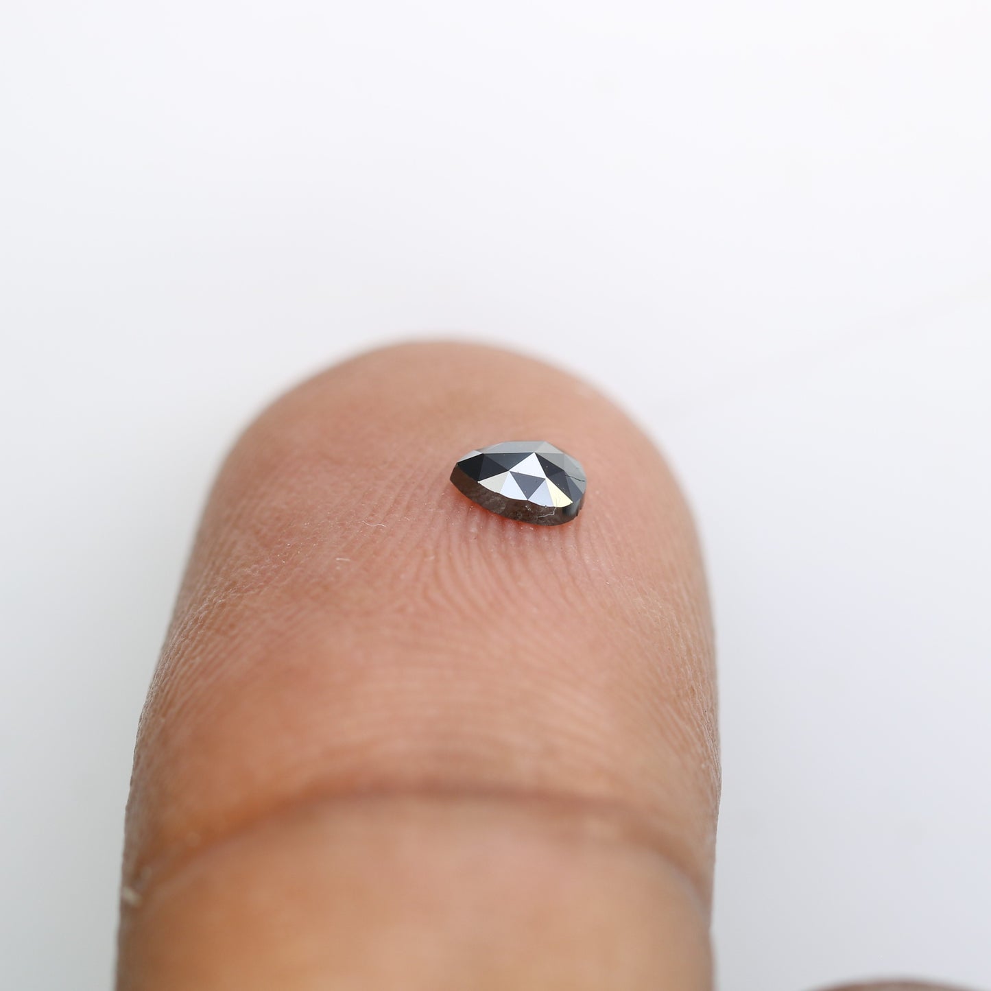 0.18 CT Black Pear Cut Loose Salt and Pepper Diamond - Ideal for Engagement Rings, Necklaces, Earrings, and Custom Jewelry - JayKrishna Diamond