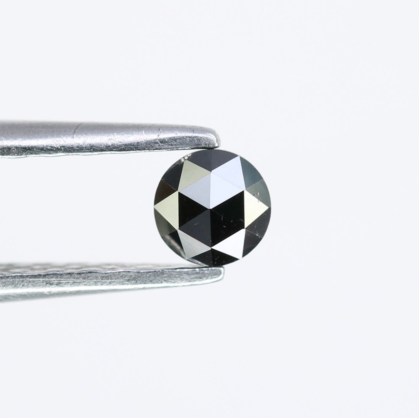 0.19 CT Round Rose Cut Black Diamond – Ideal for Engagement Rings, Necklaces, Earrings & Unique Jewelry Gifts - JayKrishna Diamond
