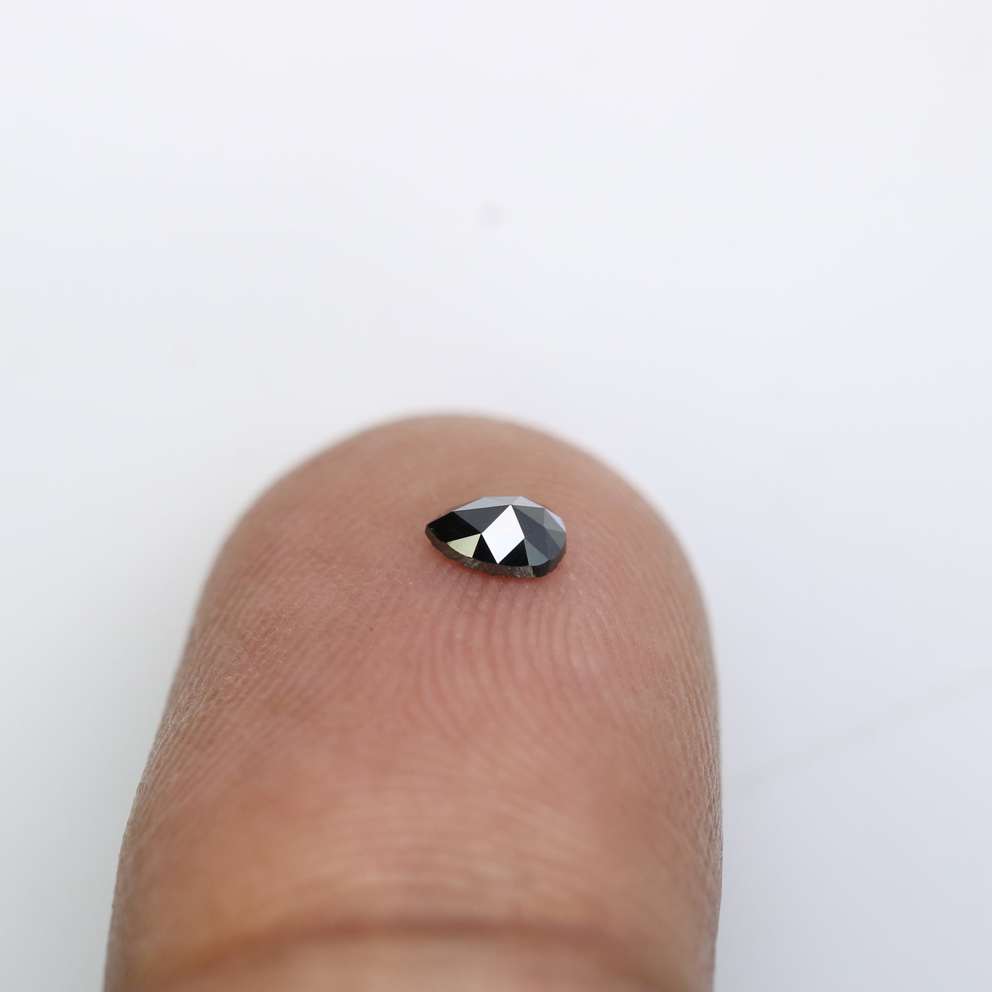 0.15 CT 4.10 x 3.10 MM Pear Cut Black Loose Natural Diamond – Ideal for Engagement Rings and Custom Jewelry - JayKrishna Diamond