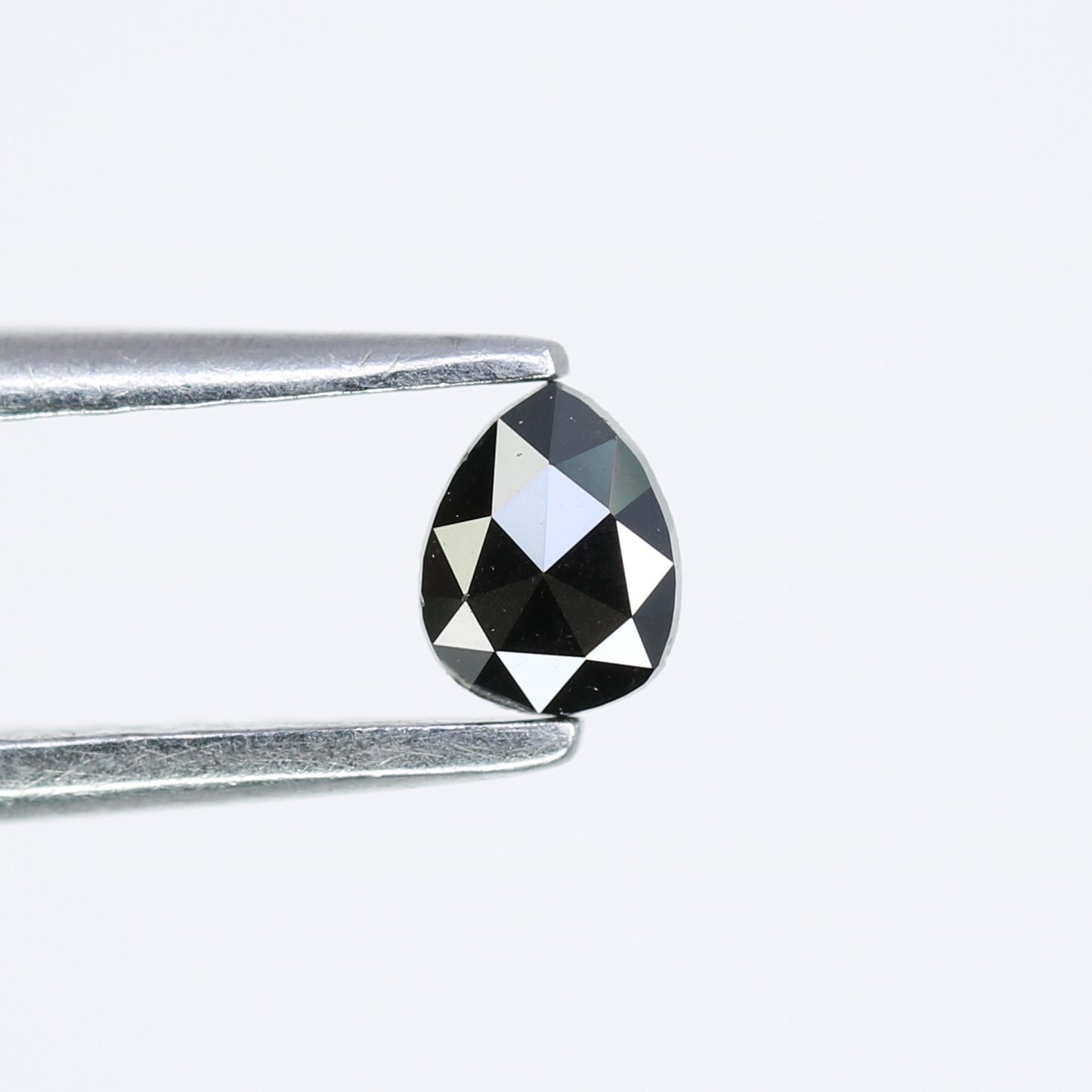 0.14 CT 4.00 x 3.10 MM Loose Pear Shape Black Salt and Pepper Diamond for Engagement Rings, Necklaces and Stylish Bracelets - JayKrishna Diamond