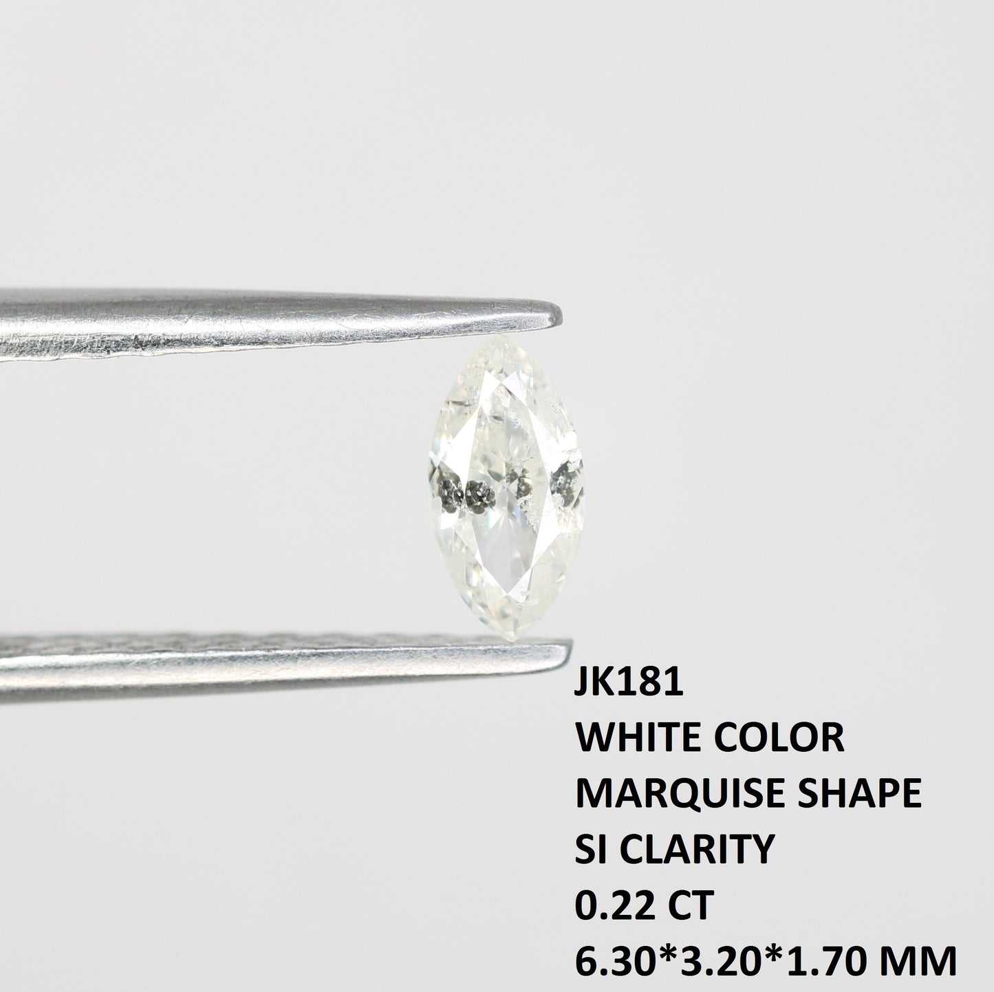 0.22 CT White Marquise Shape Loose Diamond – Perfect for Engagement Rings - JayKrishna Diamond