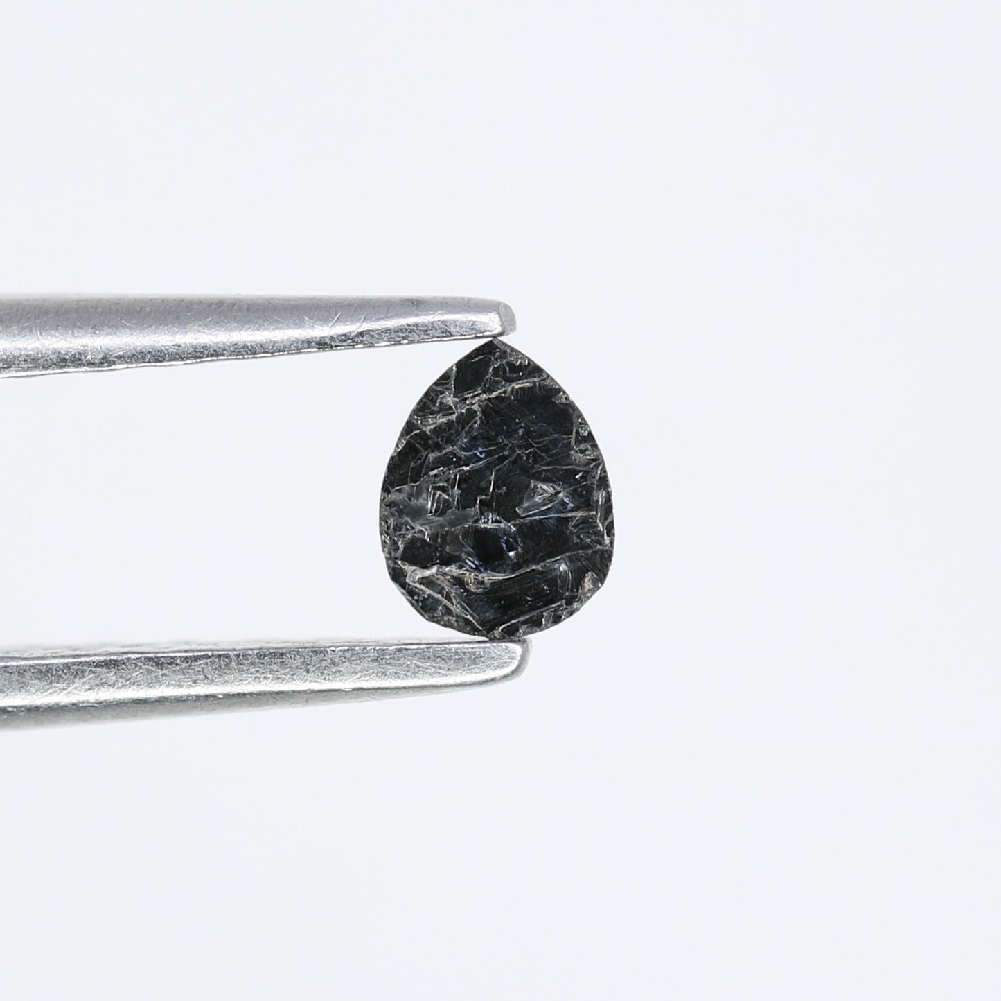 0.14 CT 4.00 x 3.20 MM Loose Pear Shape Black Salt and Pepper Diamond for Engagement Rings, Custom Jewelry and Chic Bracelets - JayKrishna Diamond