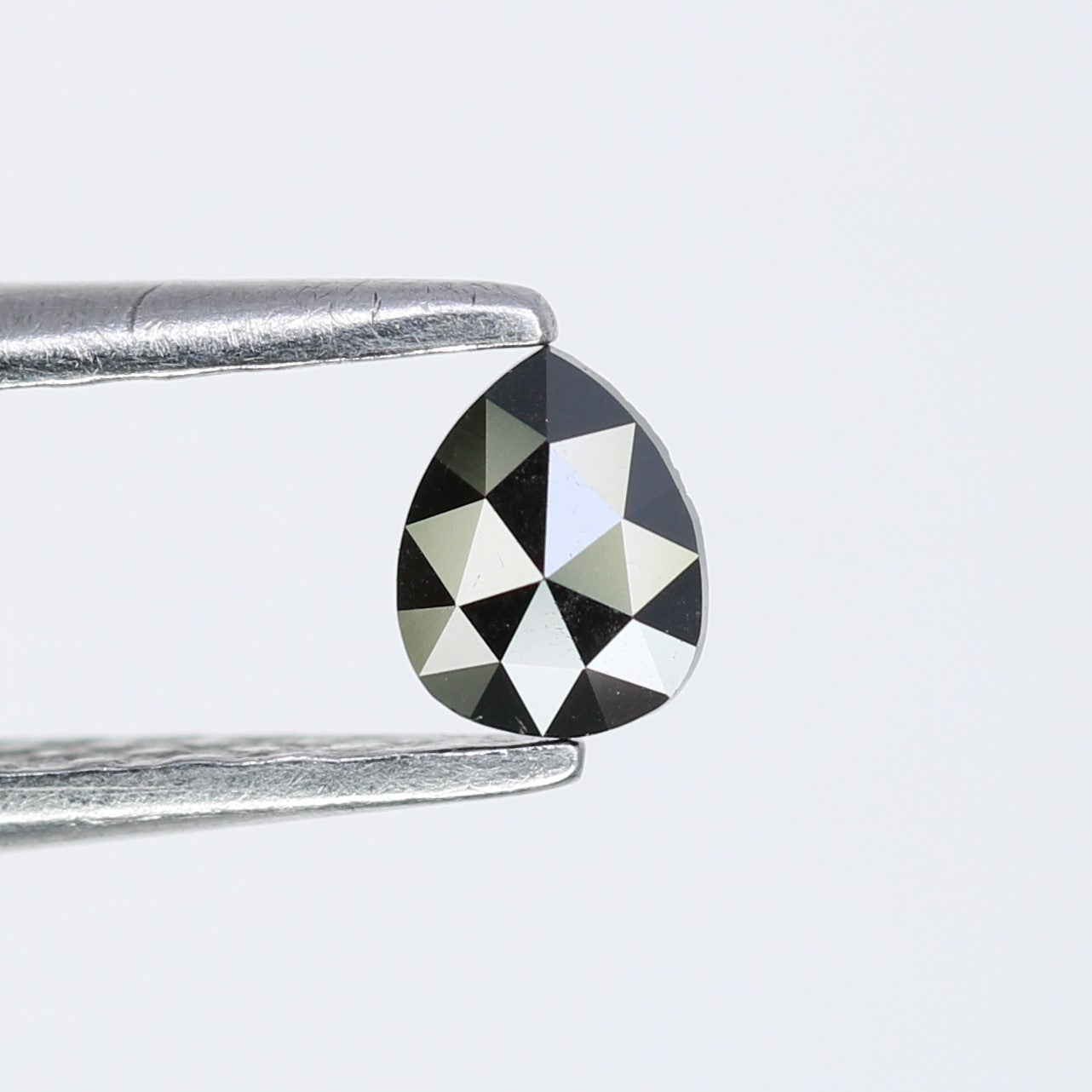 0.12 CT Black Pear Shape Loose Natural Salt and Pepper Diamond for Engagement Rings, Custom Jewelry and Stylish Bracelets - JayKrishna Diamond