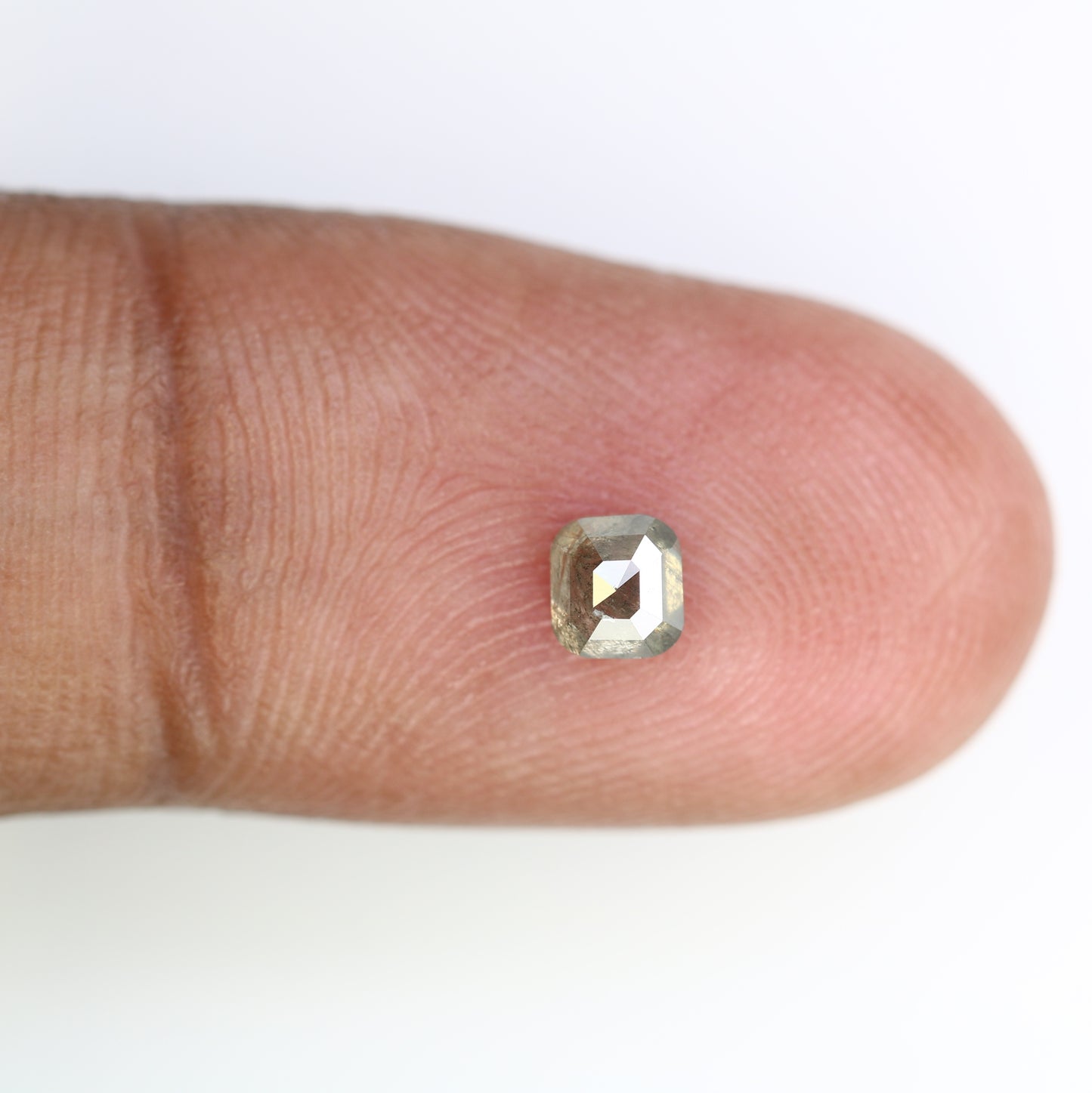 0.51 Carat 4.20 MM Asscher Shape Natural Salt And Pepper Diamond For Galaxy Ring. - JayKrishna Diamond