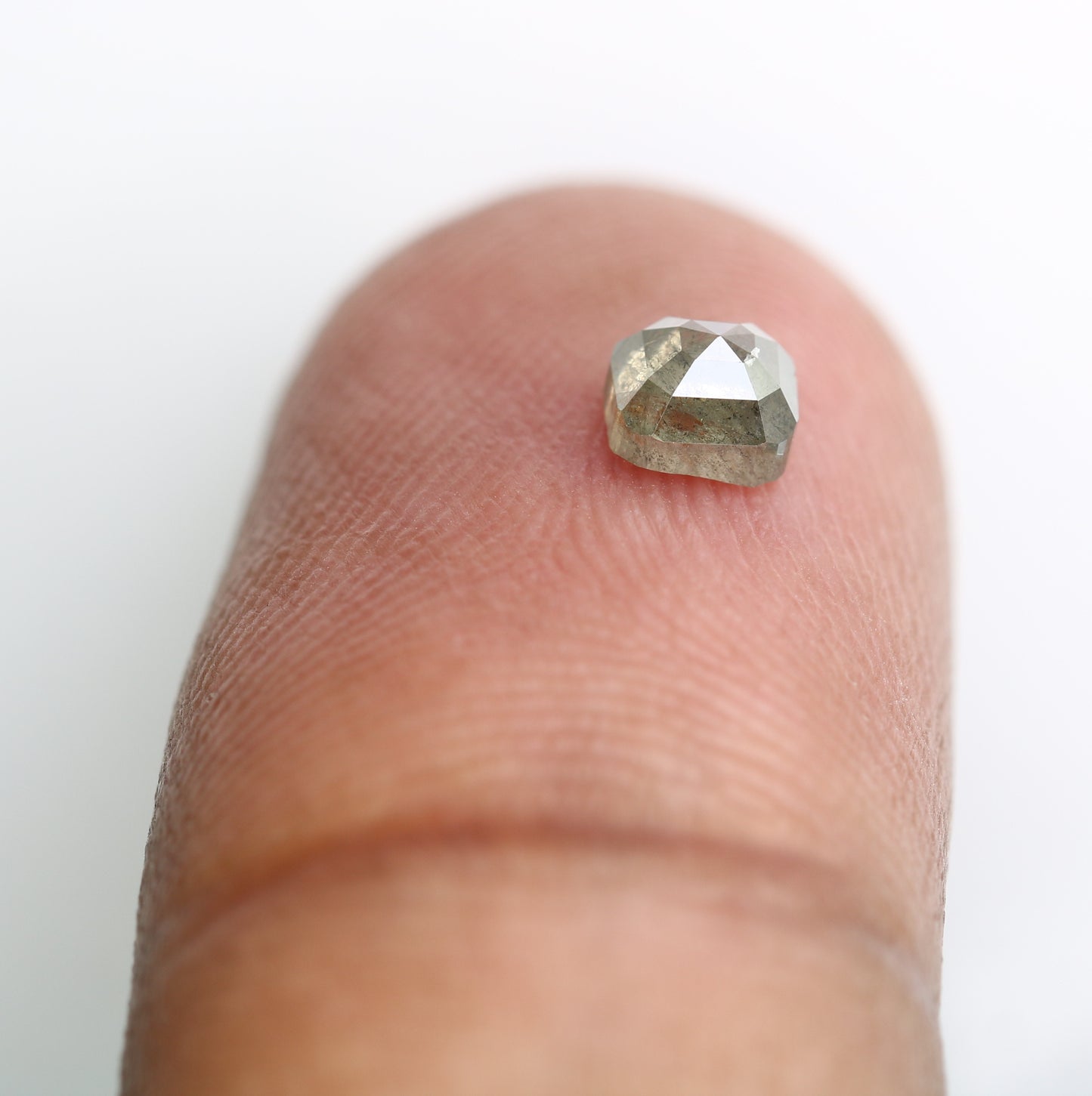 0.51 Carat 4.20 MM Asscher Shape Natural Salt And Pepper Diamond For Galaxy Ring. - JayKrishna Diamond