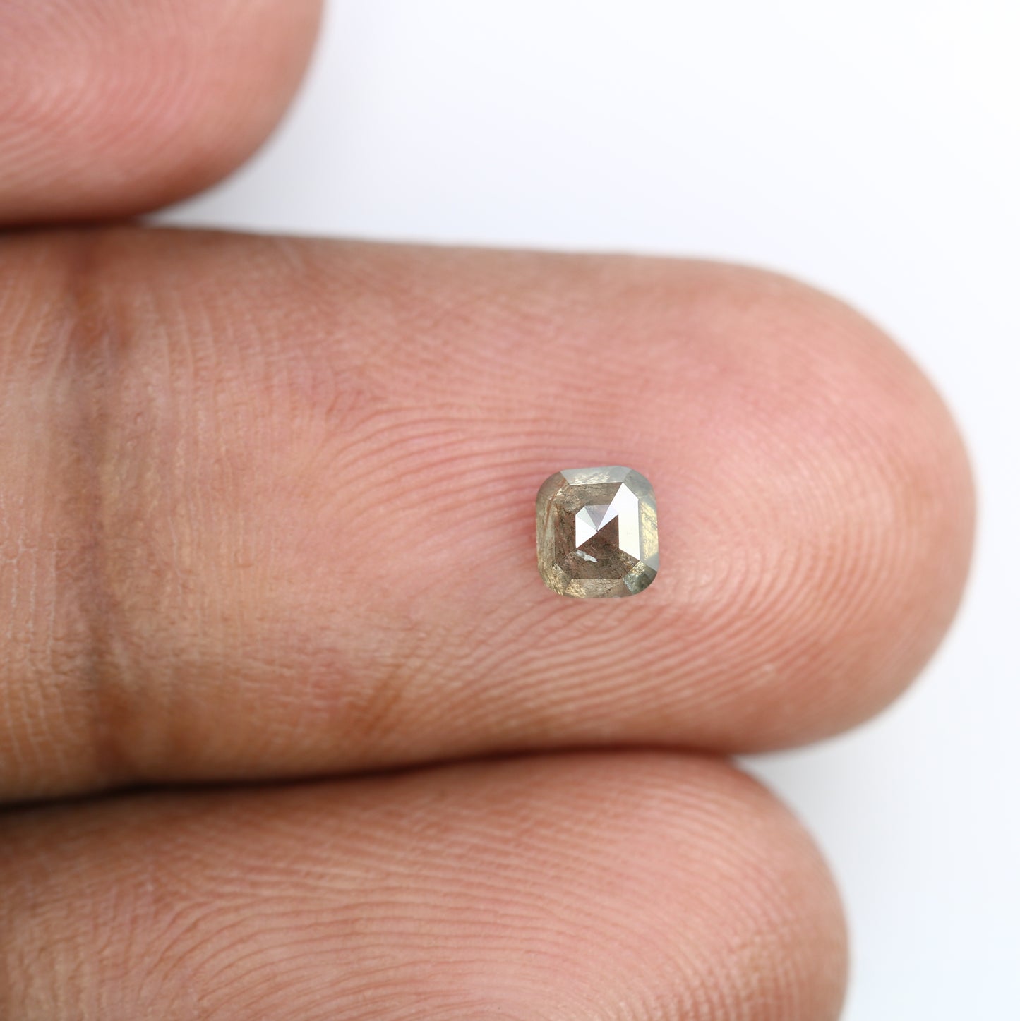 0.51 Carat 4.20 MM Asscher Shape Natural Salt And Pepper Diamond For Galaxy Ring. - JayKrishna Diamond
