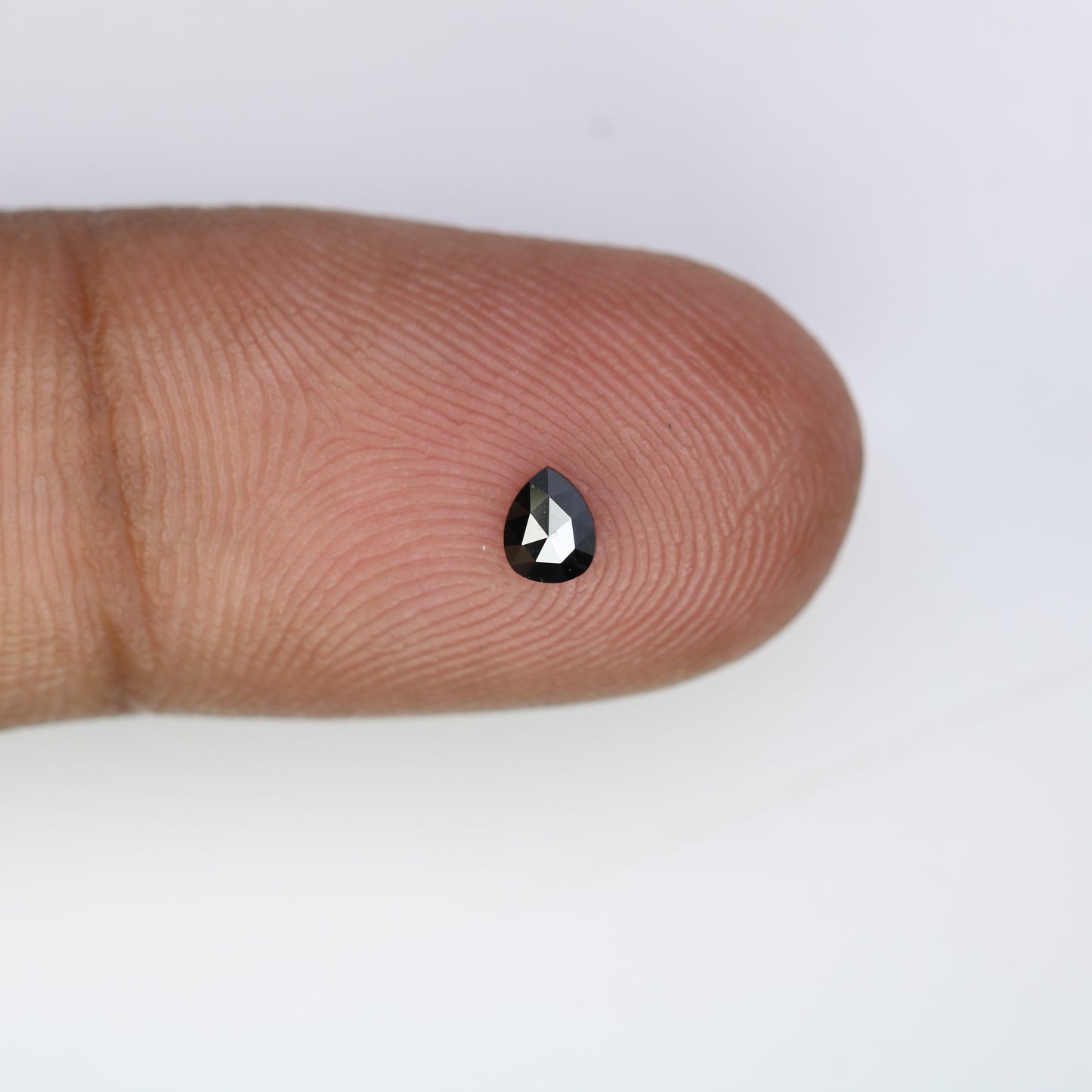 0.12 CT Black Pear Shape Loose Natural Salt and Pepper Diamond for Engagement Rings, Custom Jewelry and Stylish Bracelets - JayKrishna Diamond