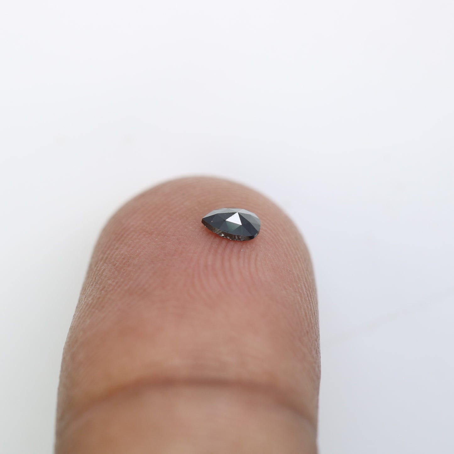 0.12 CT Black Pear Shape Loose Natural Salt and Pepper Diamond for Engagement Rings, Custom Jewelry and Stylish Bracelets - JayKrishna Diamond