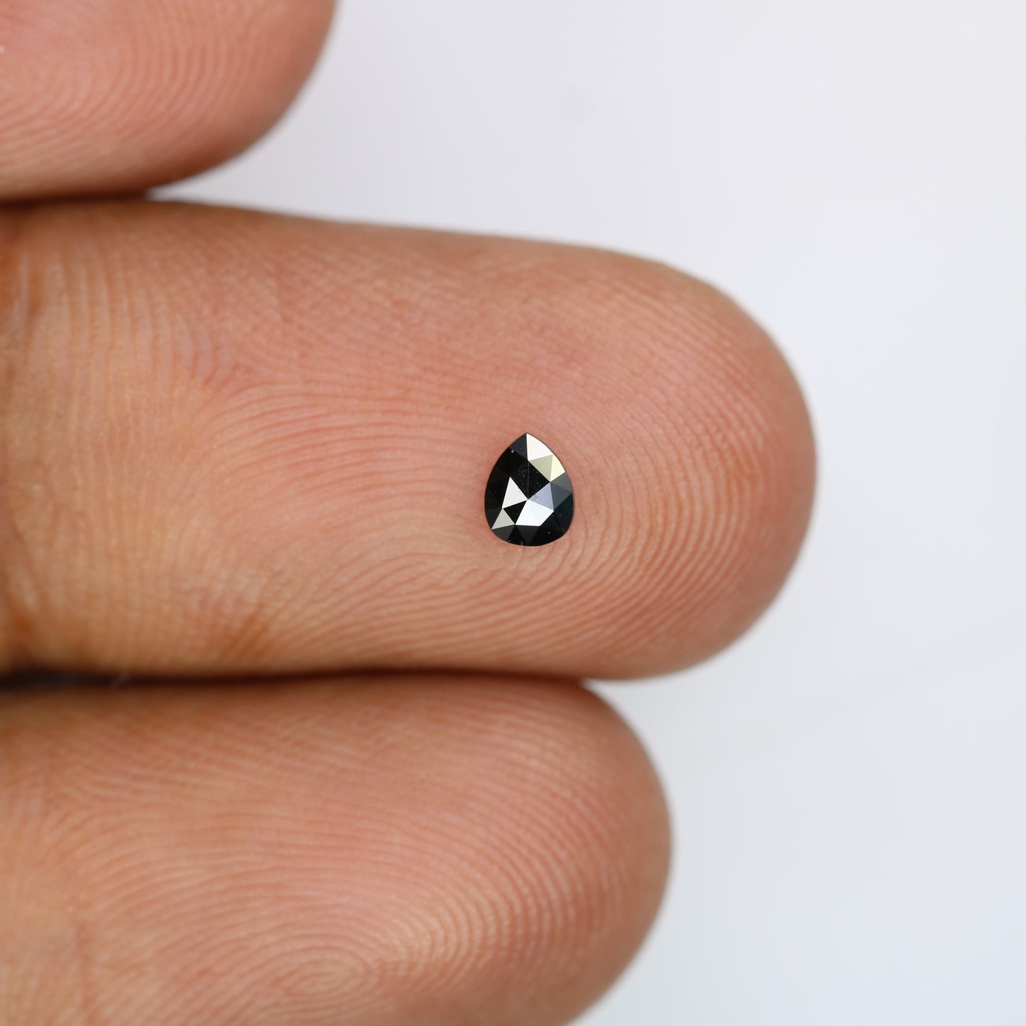 0.12 CT Black Pear Shape Loose Natural Salt and Pepper Diamond for Engagement Rings, Custom Jewelry and Stylish Bracelets - JayKrishna Diamond