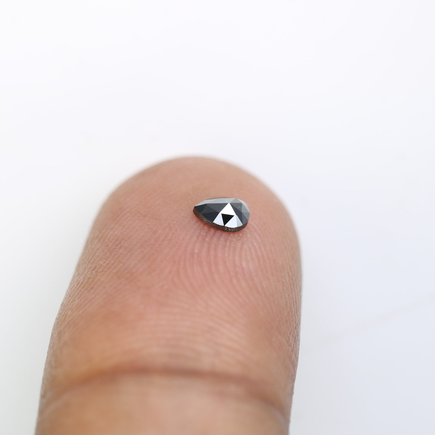 0.14 CT Natural Black Pear Shape Salt and Pepper Diamond for Engagement Rings, Custom Jewelry, and Stylish Bracelets - JayKrishna Diamond