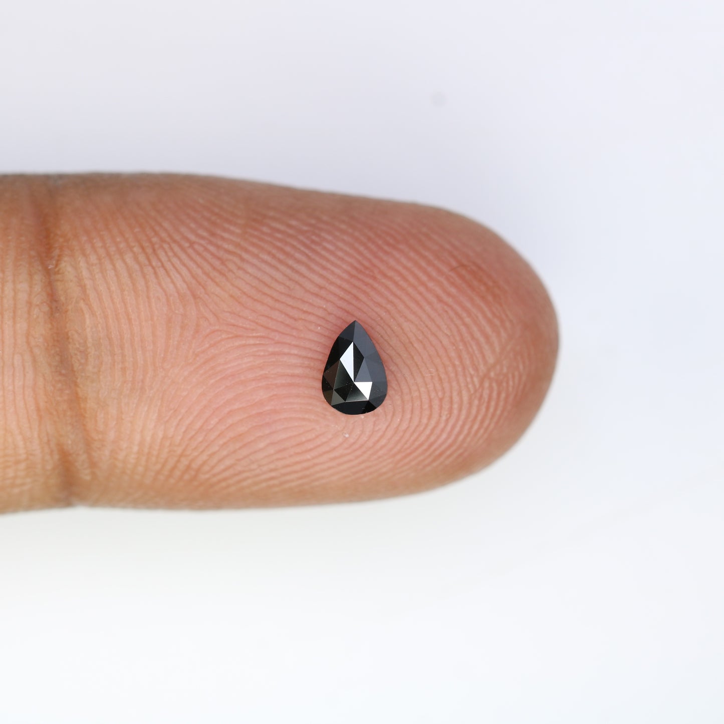 0.17 CT 5.00 MM Loose Natural Black Pear Cut Salt and Pepper Diamond - Perfect for Engagement Rings, Necklaces, Earrings, and Custom Jewelry - JayKrishna Diamond