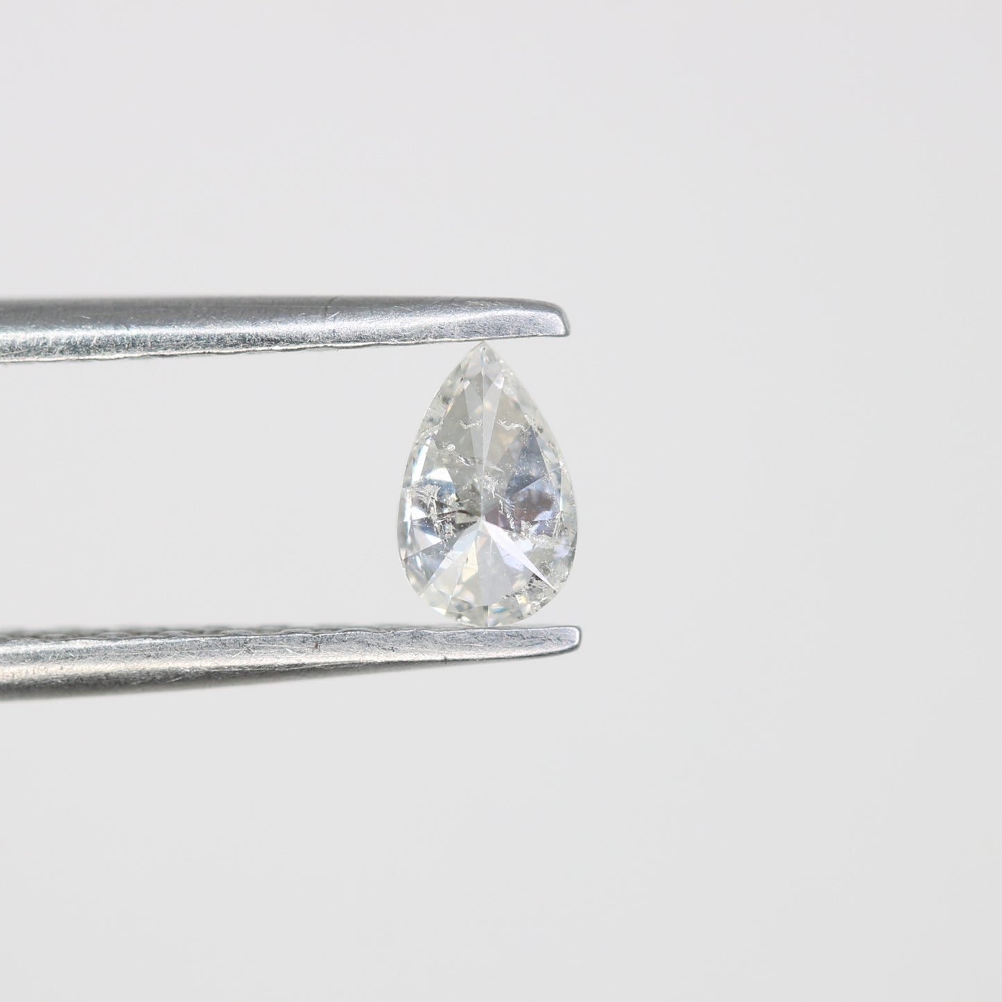 0.22 CT Pear Cut Natural White Loose Diamond – Ideal for Engagement Rings - JayKrishna Diamond
