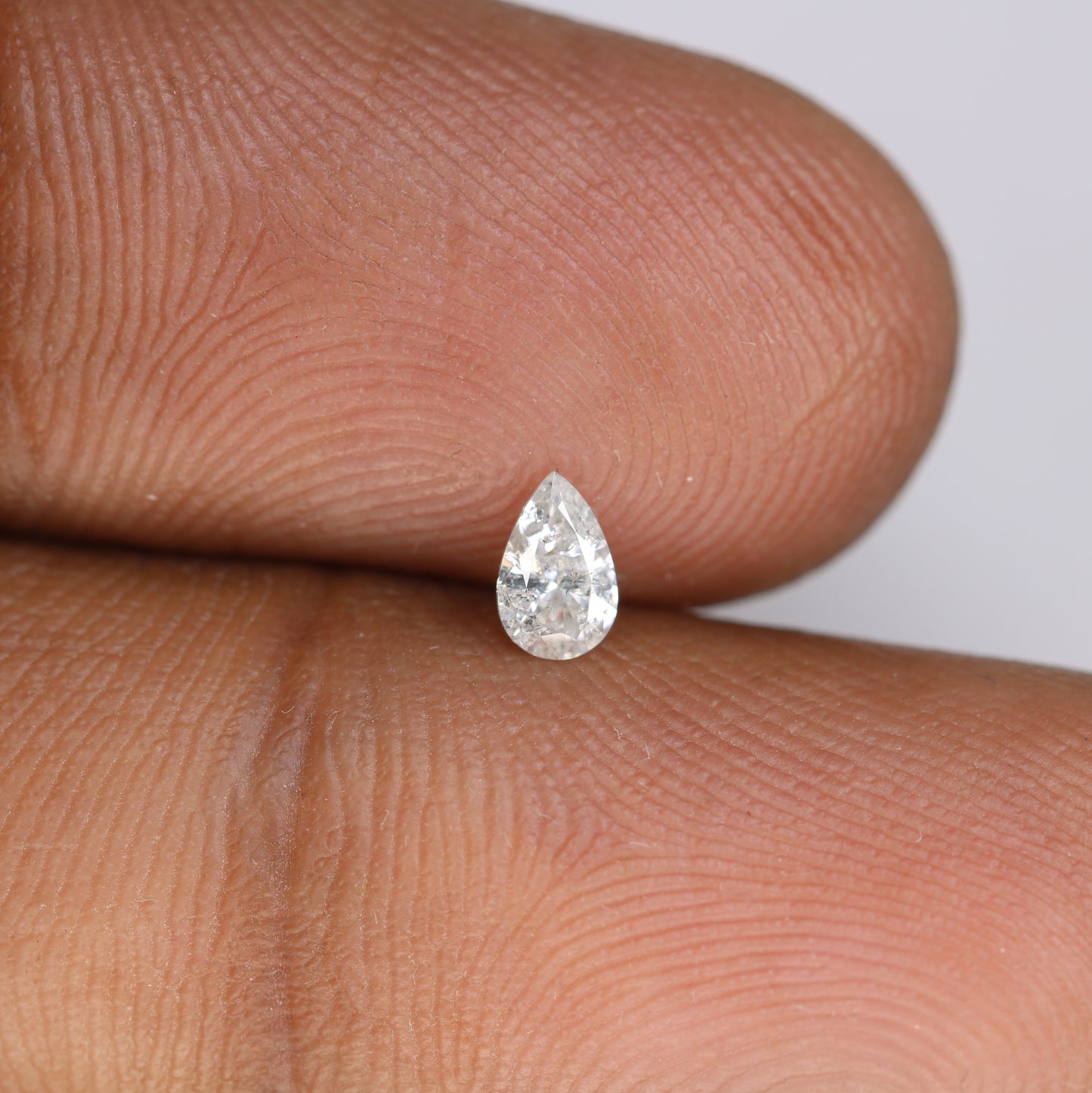 0.22 CT Pear Cut Natural White Loose Diamond – Ideal for Engagement Rings - JayKrishna Diamond