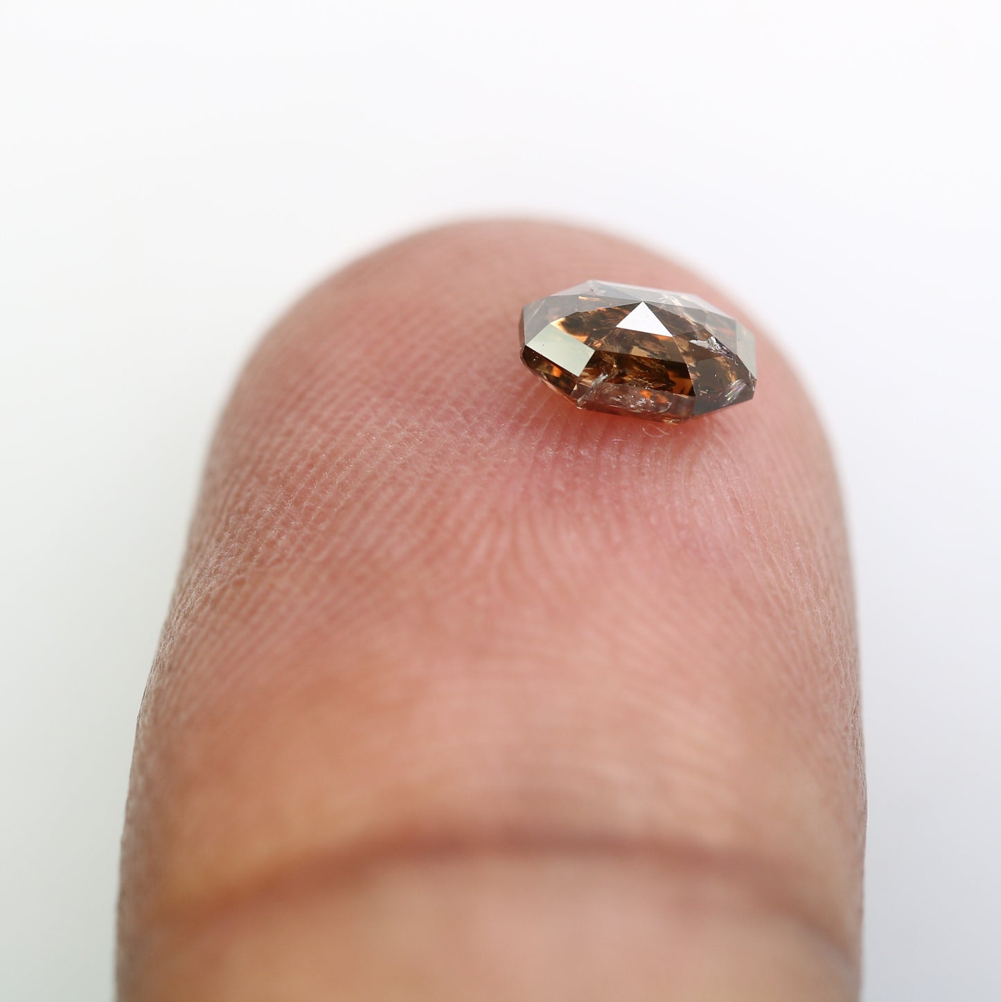 0.59 CT Dark Brown Emerald-Shaped Natural Diamond – Bold Loose Gem for Statement Rings - JayKrishna Diamond