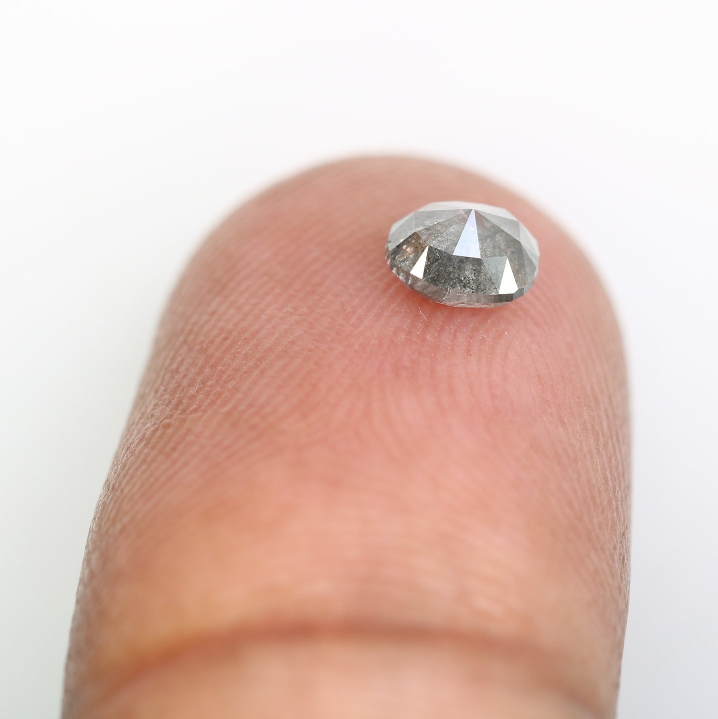 0.54 CT 5.10 MM Oval Shape Salt and Pepper Diamond For Wedding Ring - JayKrishna Diamond
