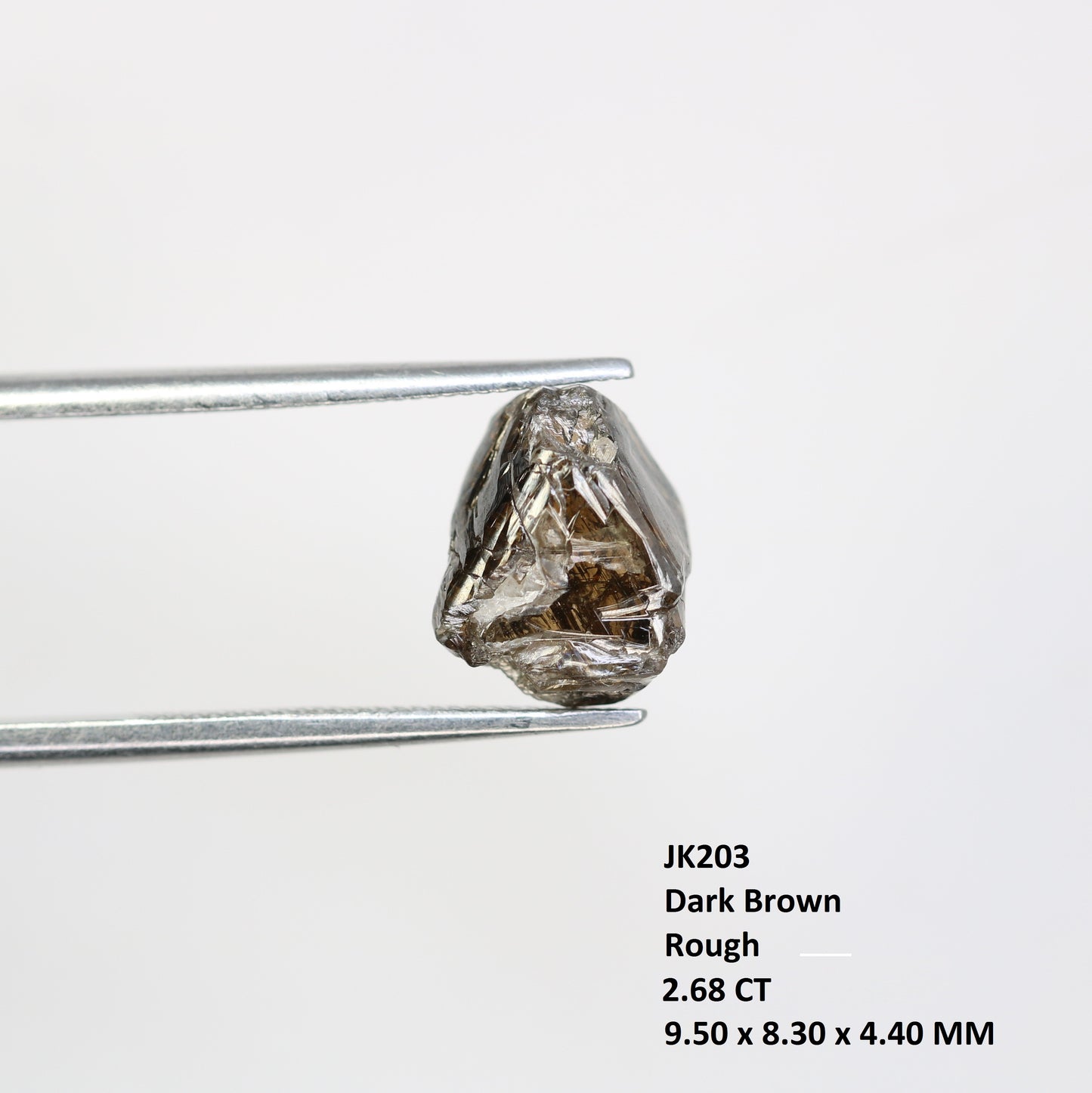 2.68 CT Dark Brown Rough Raw Uncut Diamond For Engagement Ring - JayKrishna Diamond