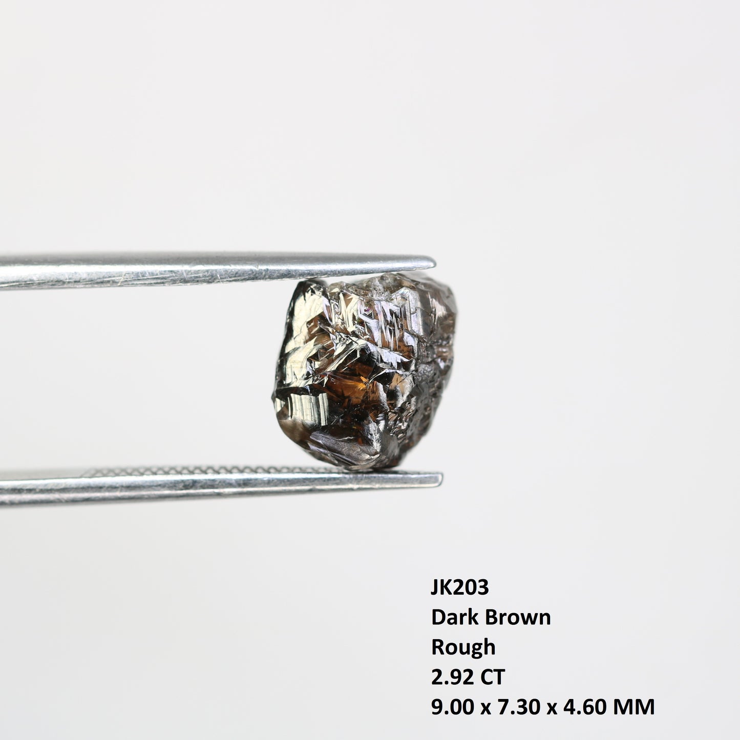 2.92 CT Rough Dark Brown Raw Uncut Diamond For Engagement Ring - JayKrishna Diamond