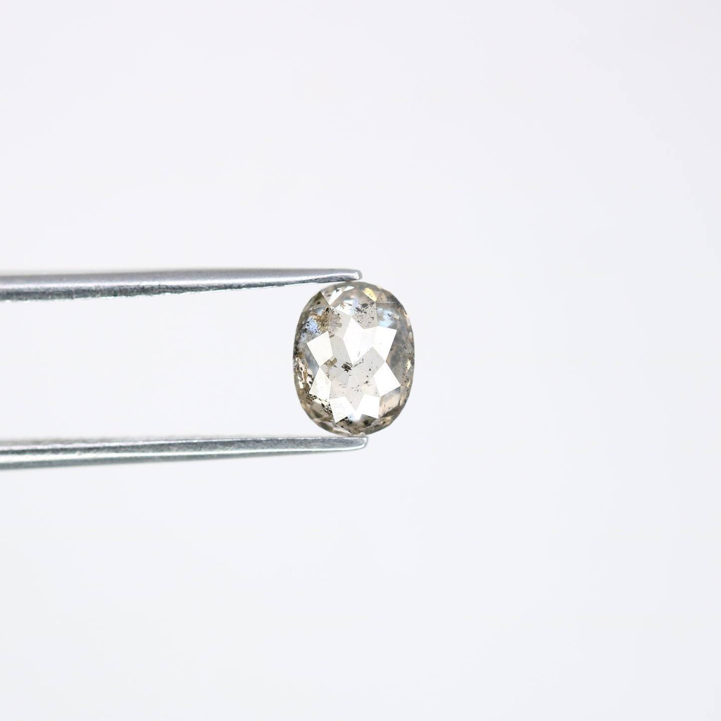 1.20 CT Loose Salt And Pepper Oval Shape Diamond For Wedding Ring - JayKrishna Diamond