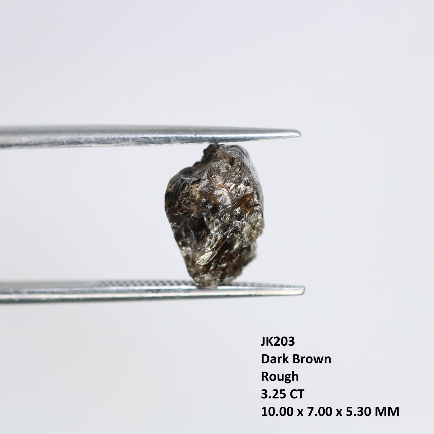 3.25 CT Irregular Cut Dark Brown Rough Diamond For Engagement Ring - JayKrishna Diamond