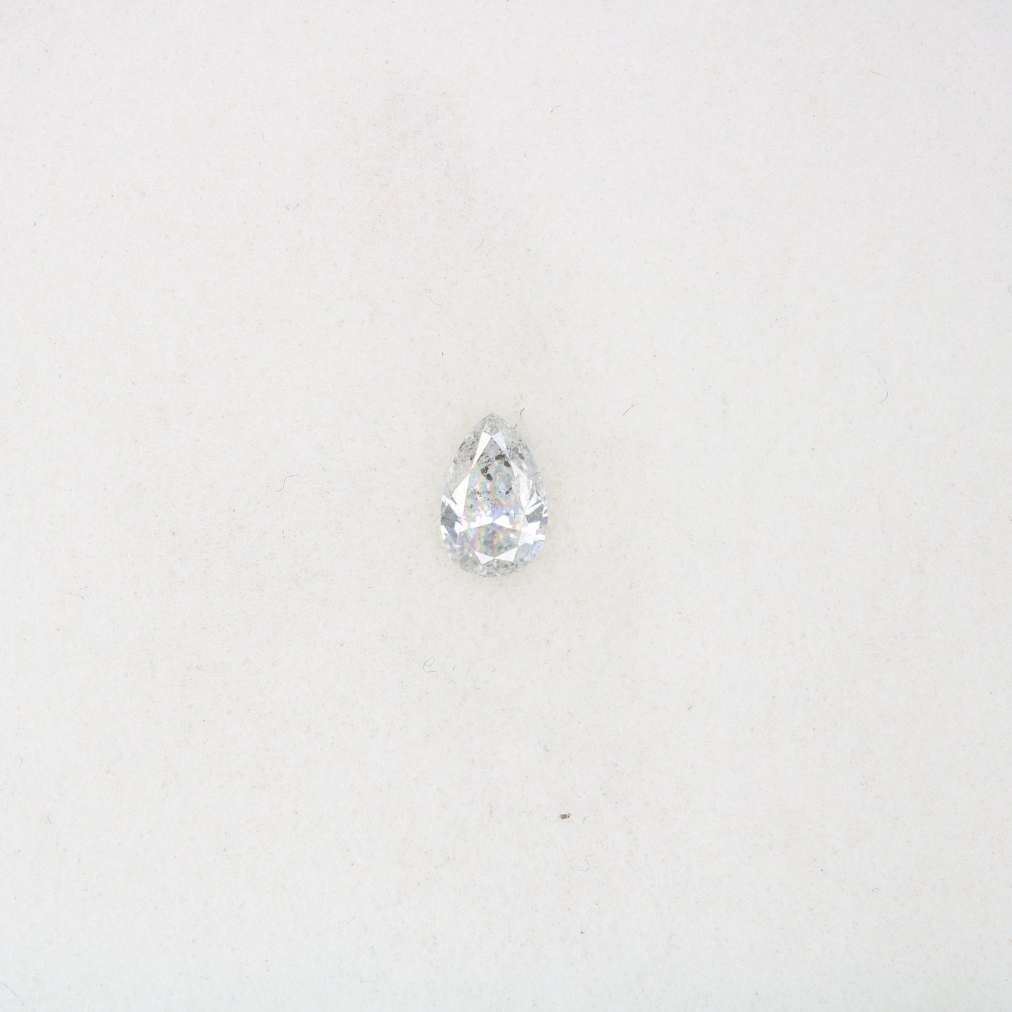 0.17 CT Pear Shape Salt and Pepper Loose Diamond for Engagement Rings, Custom Jewelry, and Stylish Bracelets - JayKrishna Diamond