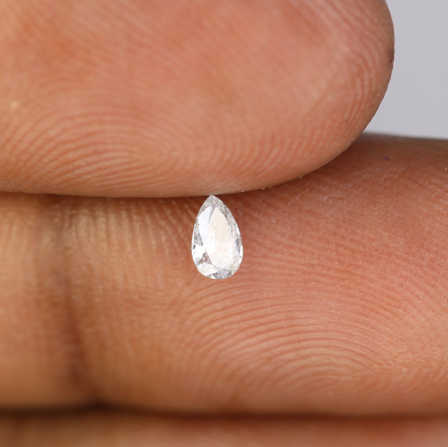 0.17 CT Pear Shape Salt and Pepper Loose Diamond for Engagement Rings, Custom Jewelry, and Stylish Bracelets - JayKrishna Diamond