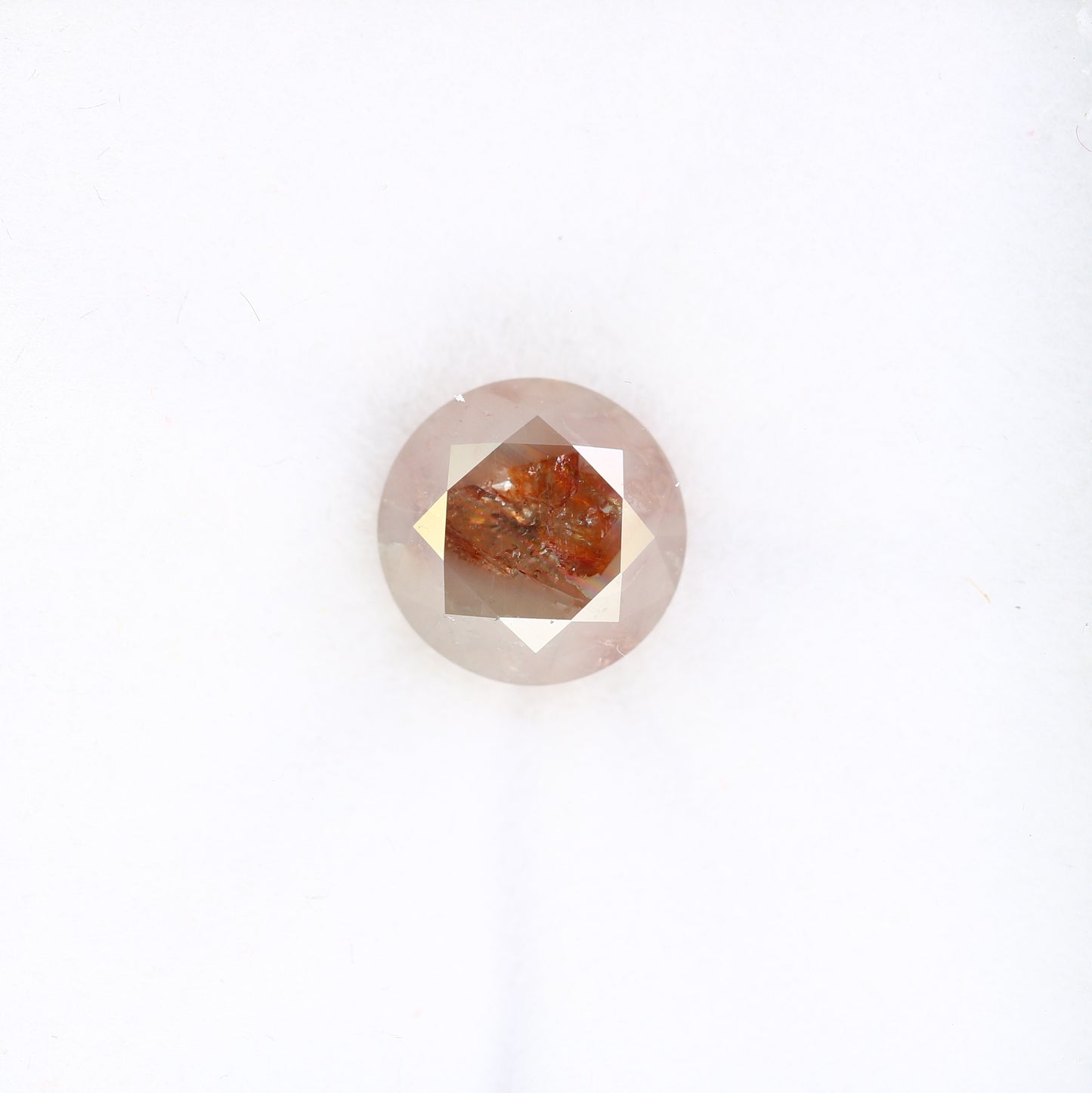 2.90 CT 8.20 MM Round Brilliant Cut Fancy Red Diamond For Engagement Ring with Certification - JayKrishna Diamond
