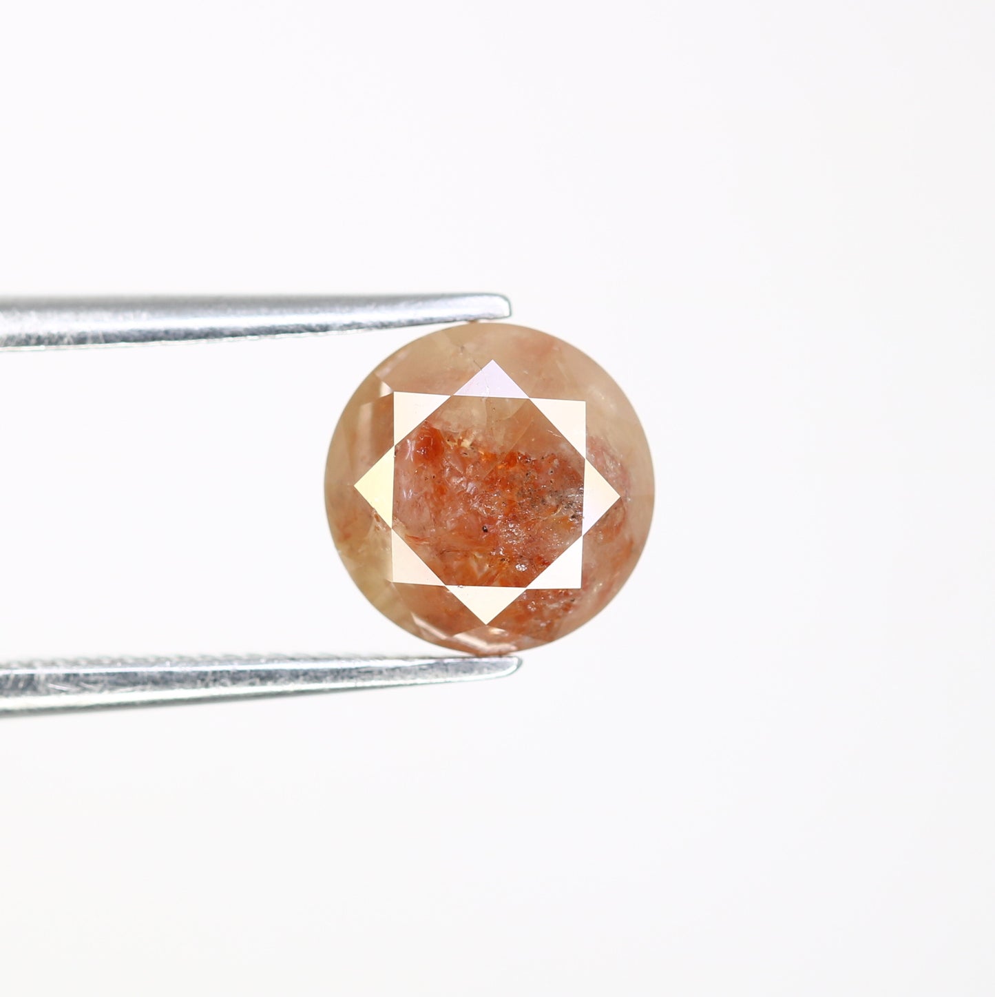 2.32 CT Fancy Red 7.60 MM Round Brilliant Cut Diamond For Statement Ring - JayKrishna Diamond
