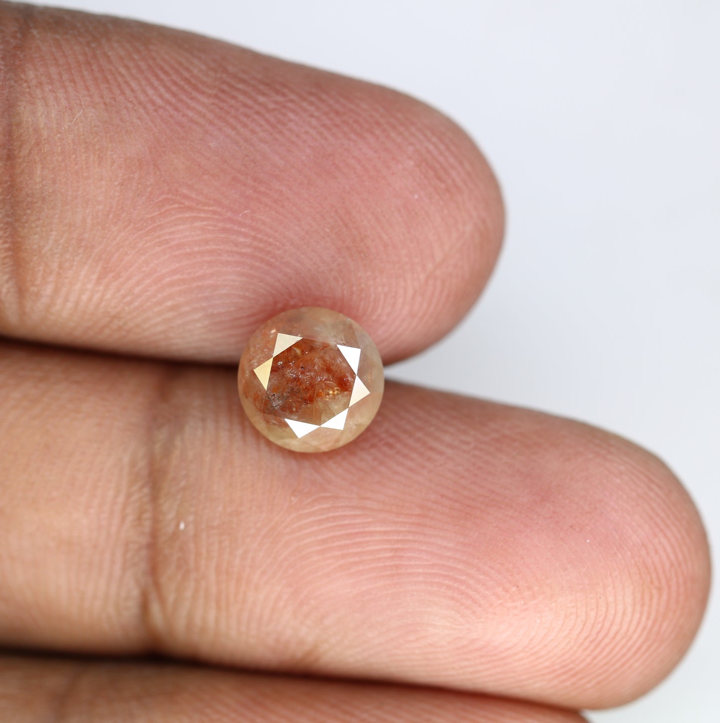 2.32 CT Fancy Red 7.60 MM Round Brilliant Cut Diamond For Statement Ring - JayKrishna Diamond