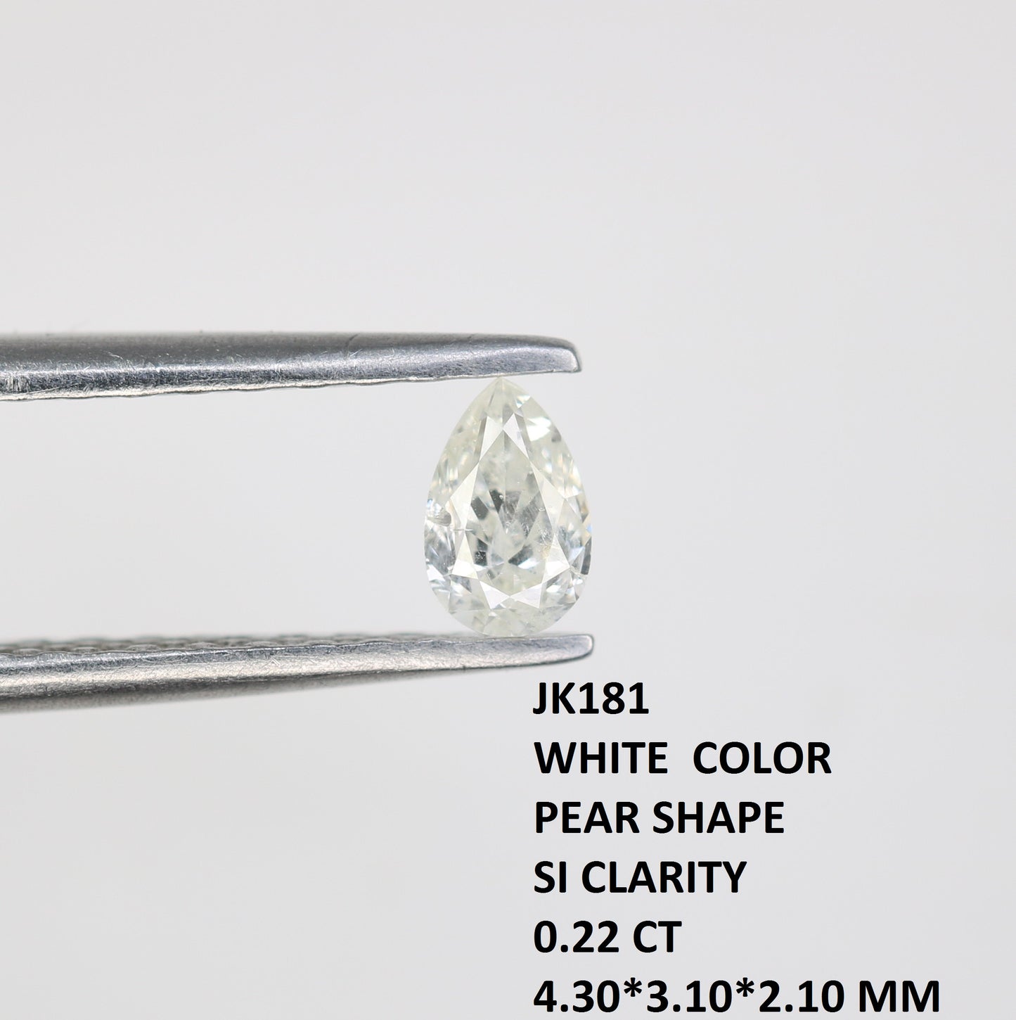 0.22 CT Pear Cut White Diamond – Perfect for Engagement Rings - JayKrishna Diamond