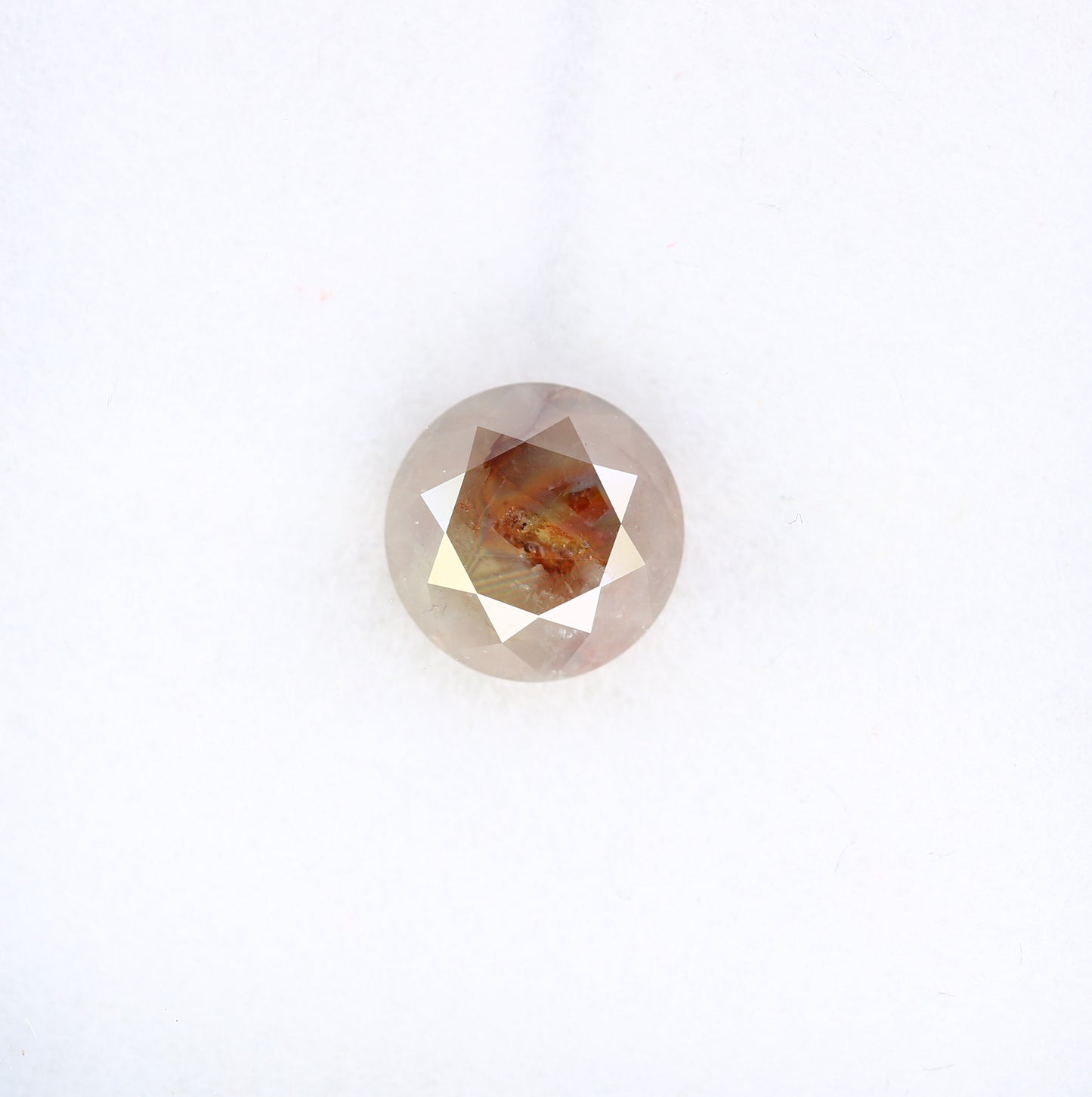 2.03 CT 7.50 MM Fancy Red Round Brilliant Cut Diamond For Promise Ring - JayKrishna Diamond