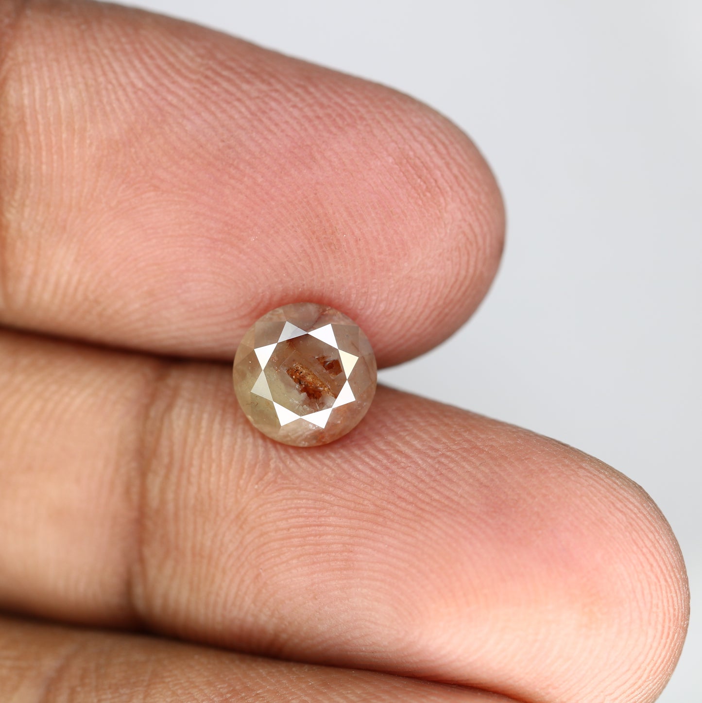 2.03 CT 7.50 MM Fancy Red Round Brilliant Cut Diamond For Promise Ring - JayKrishna Diamond