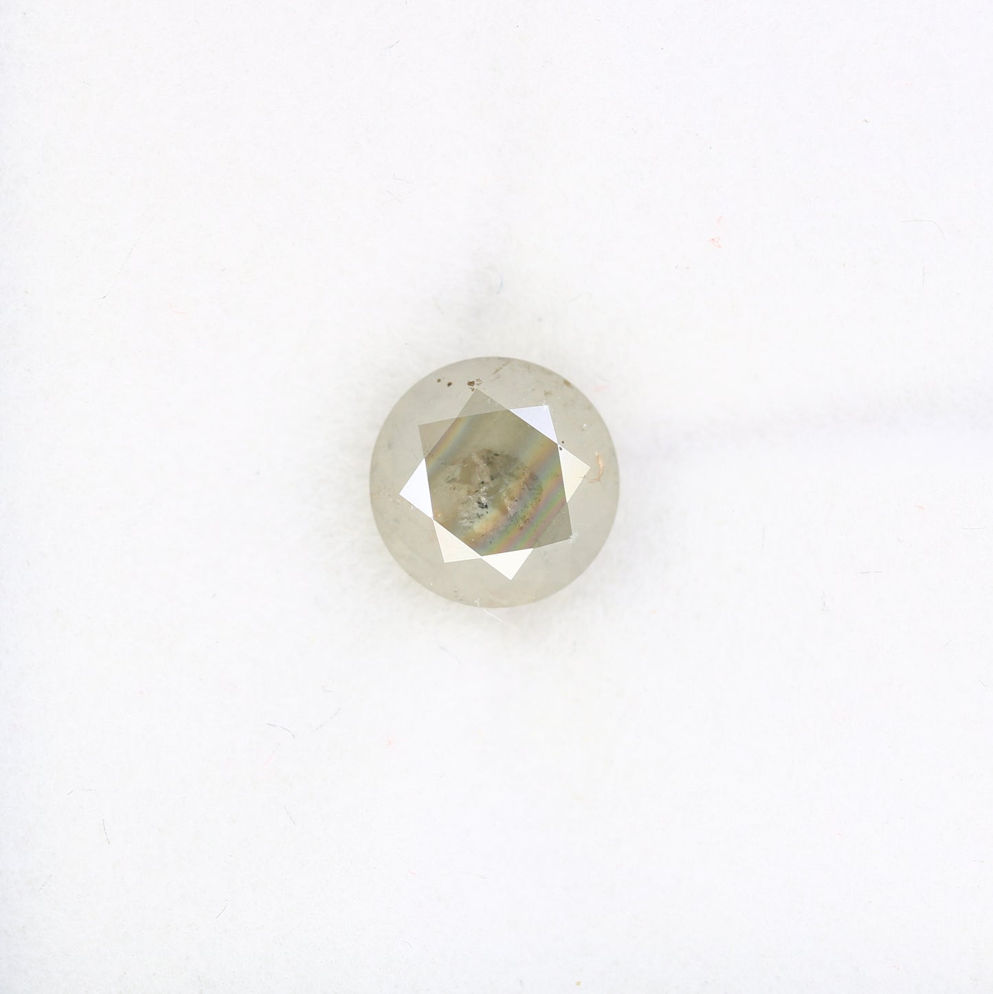 1.95 CT 7.20 MM Natural Grey Round Brilliant Cut Loose Diamond For Designer Ring - JayKrishna Diamond