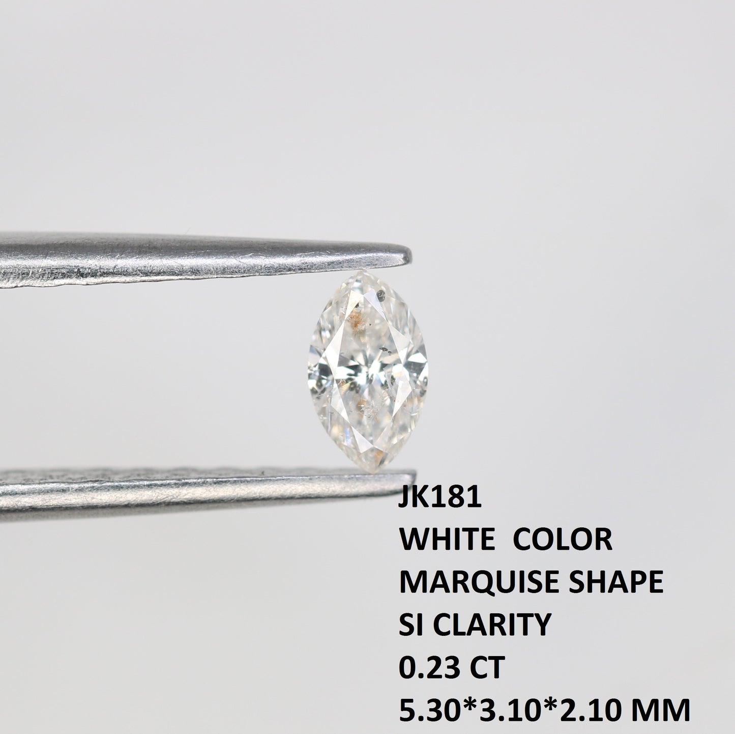 0.23 CT White Marquise Cut Diamond – Perfect for Engagement Rings - JayKrishna Diamond