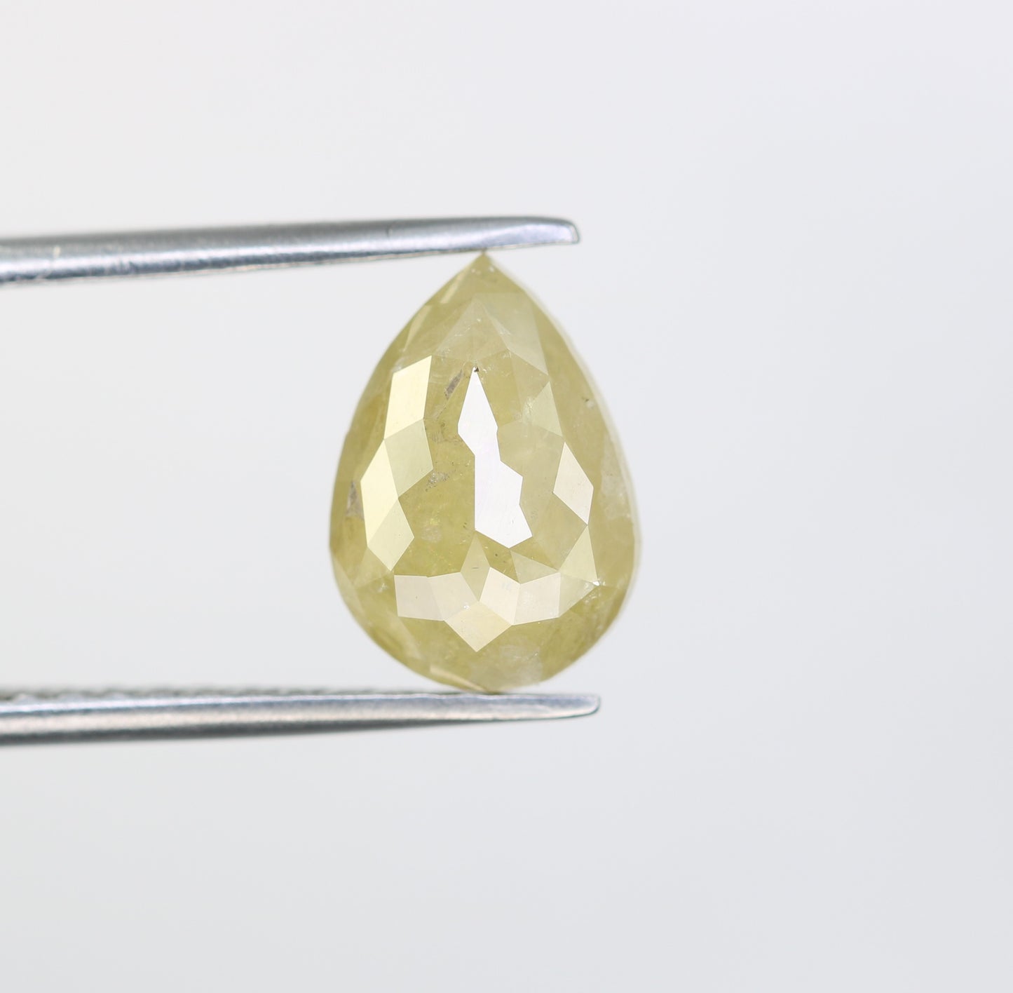 2.66 CT Light Green Pear Shape Diamond For Engagement Ring - JayKrishna Diamond