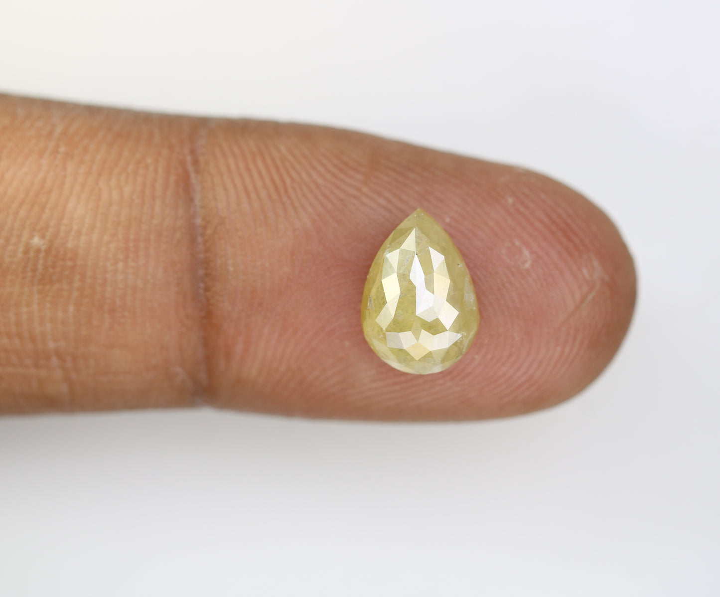 2.66 CT Light Green Pear Shape Diamond For Engagement Ring - JayKrishna Diamond