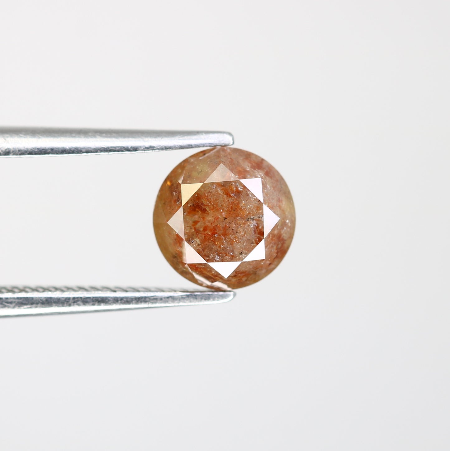 1.24 CT Natural Fancy Red 6.20 MM Round Brilliant Cut Diamond For Designer Ring - JayKrishna Diamond